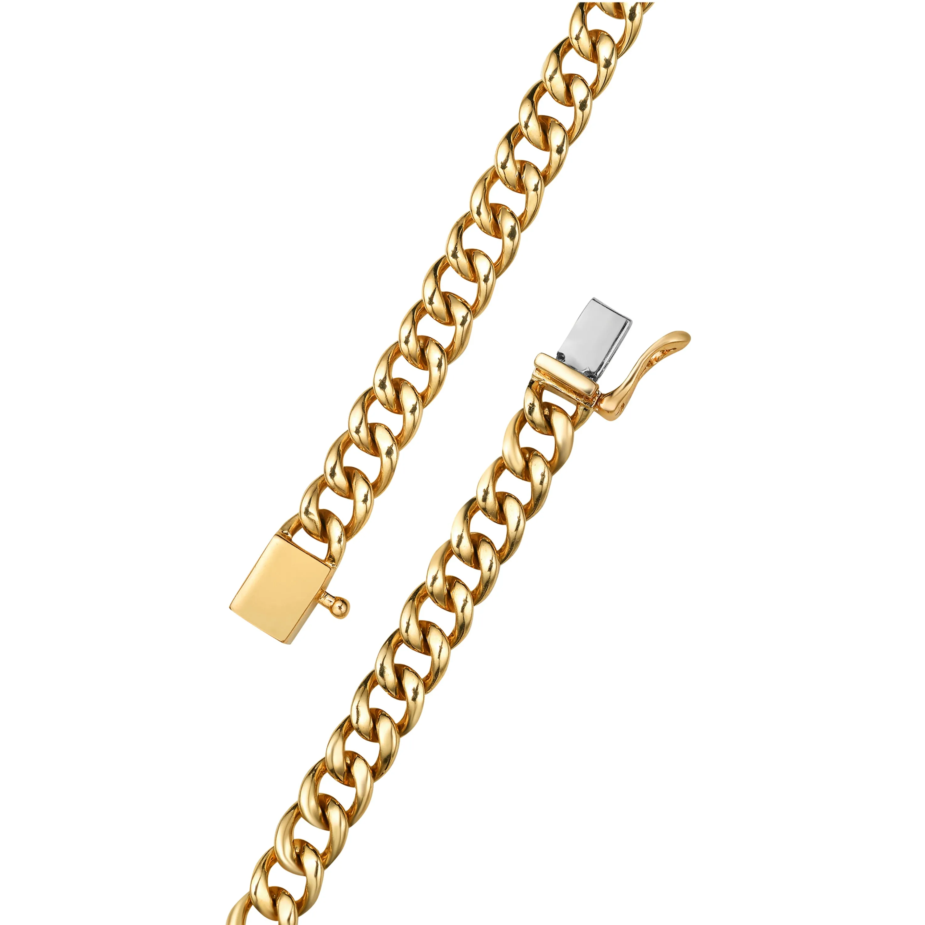 Cuban Link Bracelet in Yellow Gold with Diamonds sold by Promise By Effy product image thumbnail 4