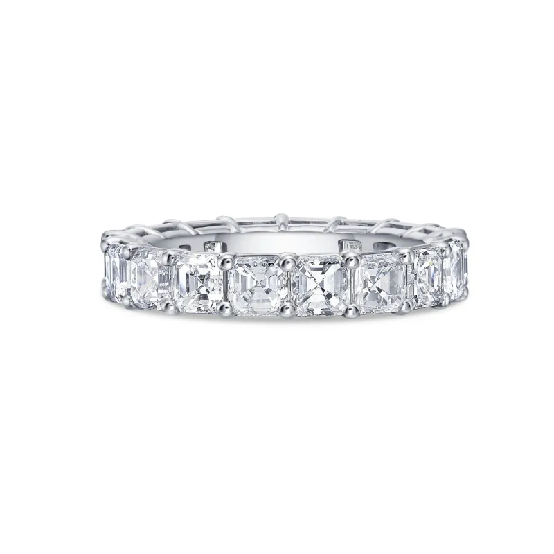 Asscher Eternity Classic Band in Gold with Lab Diamonds sold by Promise By Effy