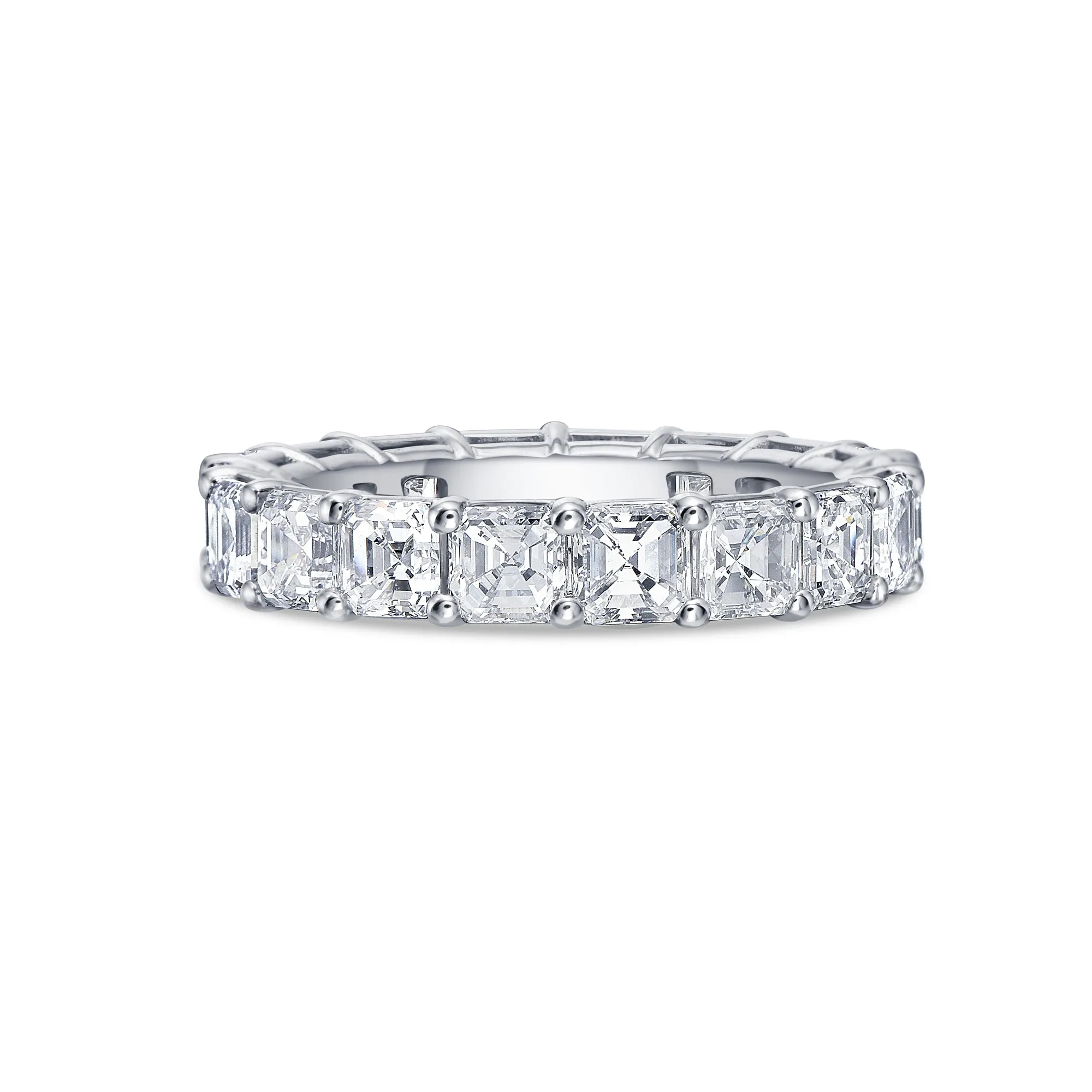 Asscher Eternity Classic Band in Gold with Lab Diamonds sold by Promise By Effy