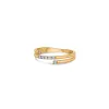 Pixel Wrap Line Ring in Yellow Gold with Diamonds sold by Promise By Effy