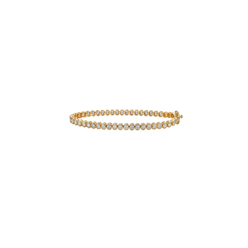 Oval Bezel Tennis Bracelet with Lab Diamonds sold by Promise By Effy