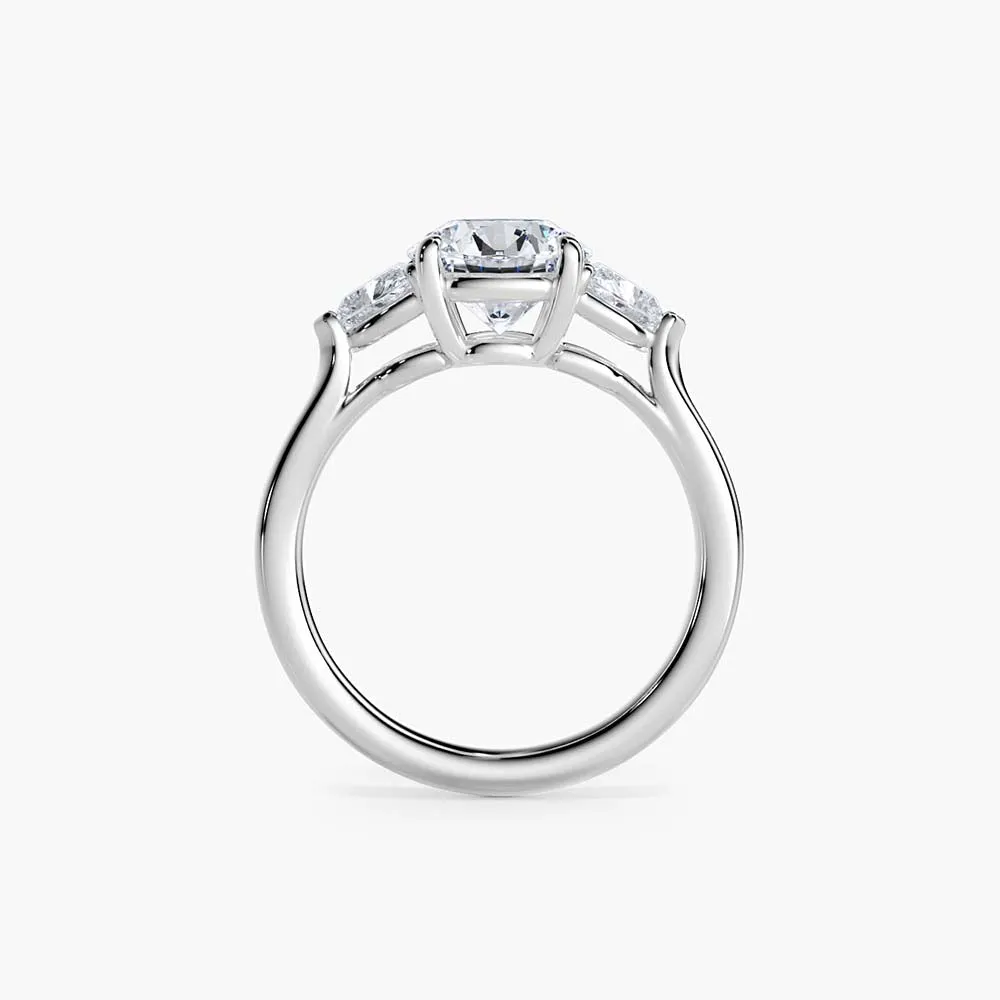 The Shield Three Stone Lab Diamond Engagement Ring sold by Promise By Effy product image thumbnail 3