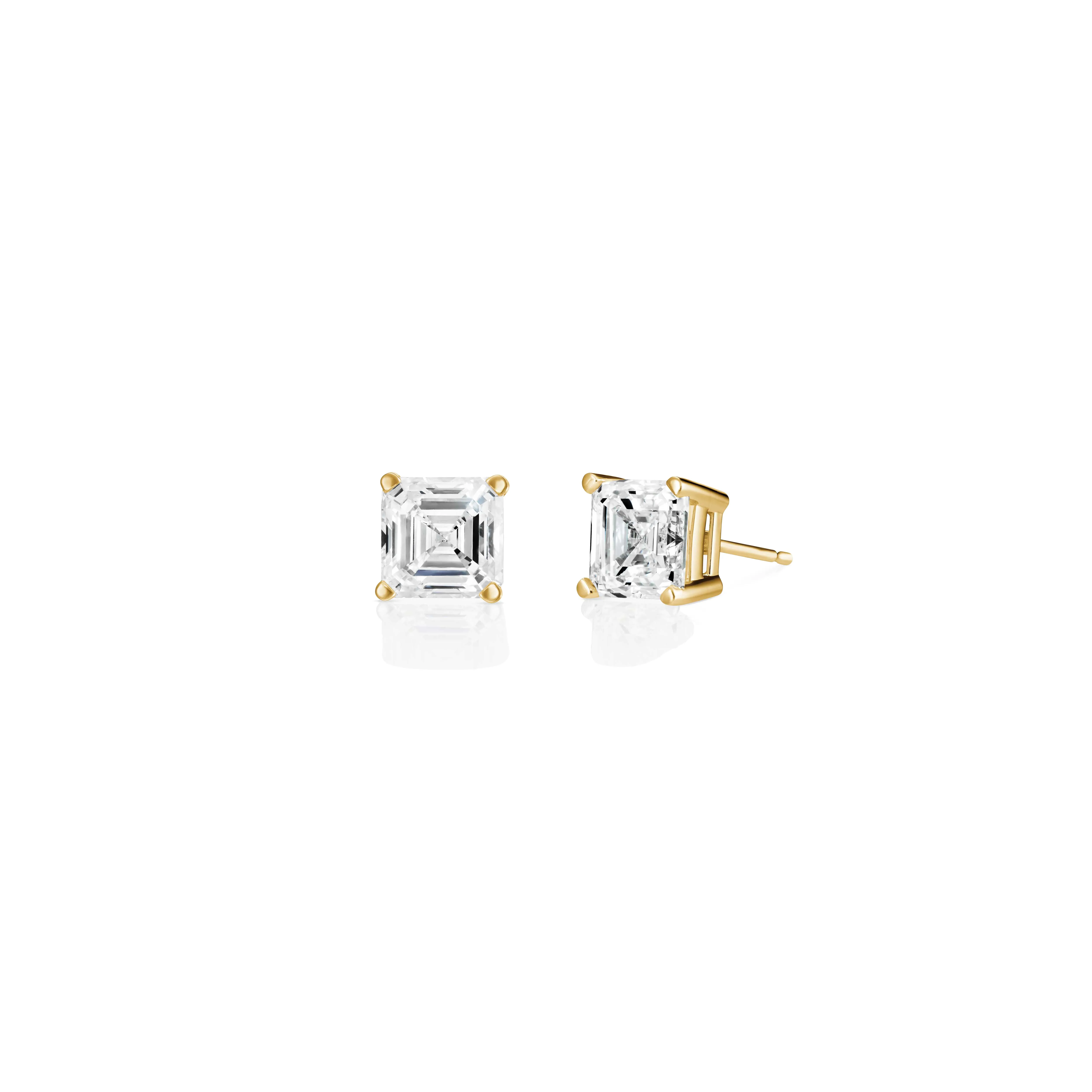 Stud Earring with Asscher Cut Lab Diamonds sold by Promise By Effy product image thumbnail 4