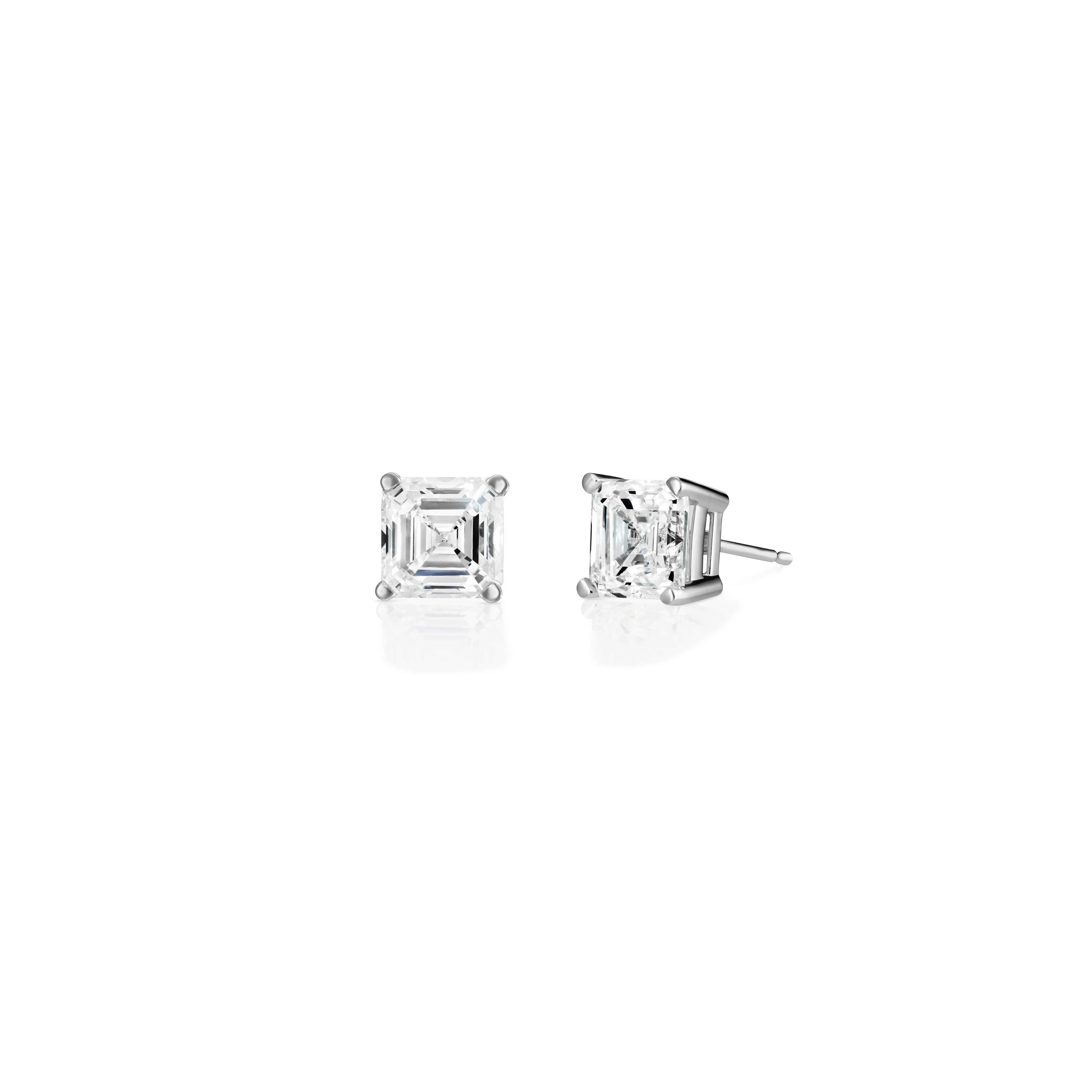 Stud Earring with Asscher Cut Lab Diamonds sold by Promise By Effy product image thumbnail 2