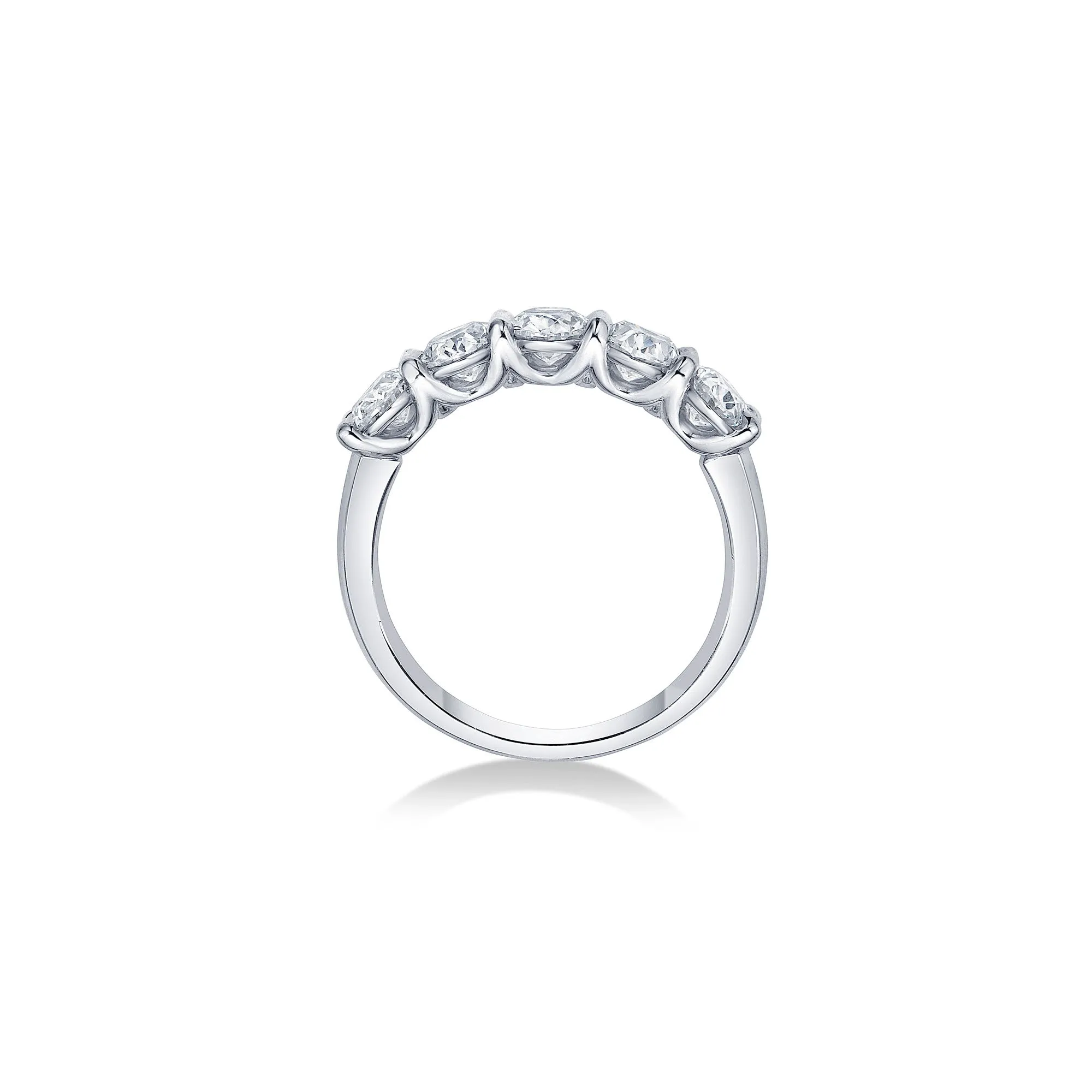 Five Stone Wide Band with Oval Cut Lab Diamonds sold by Promise By Effy product image thumbnail 3