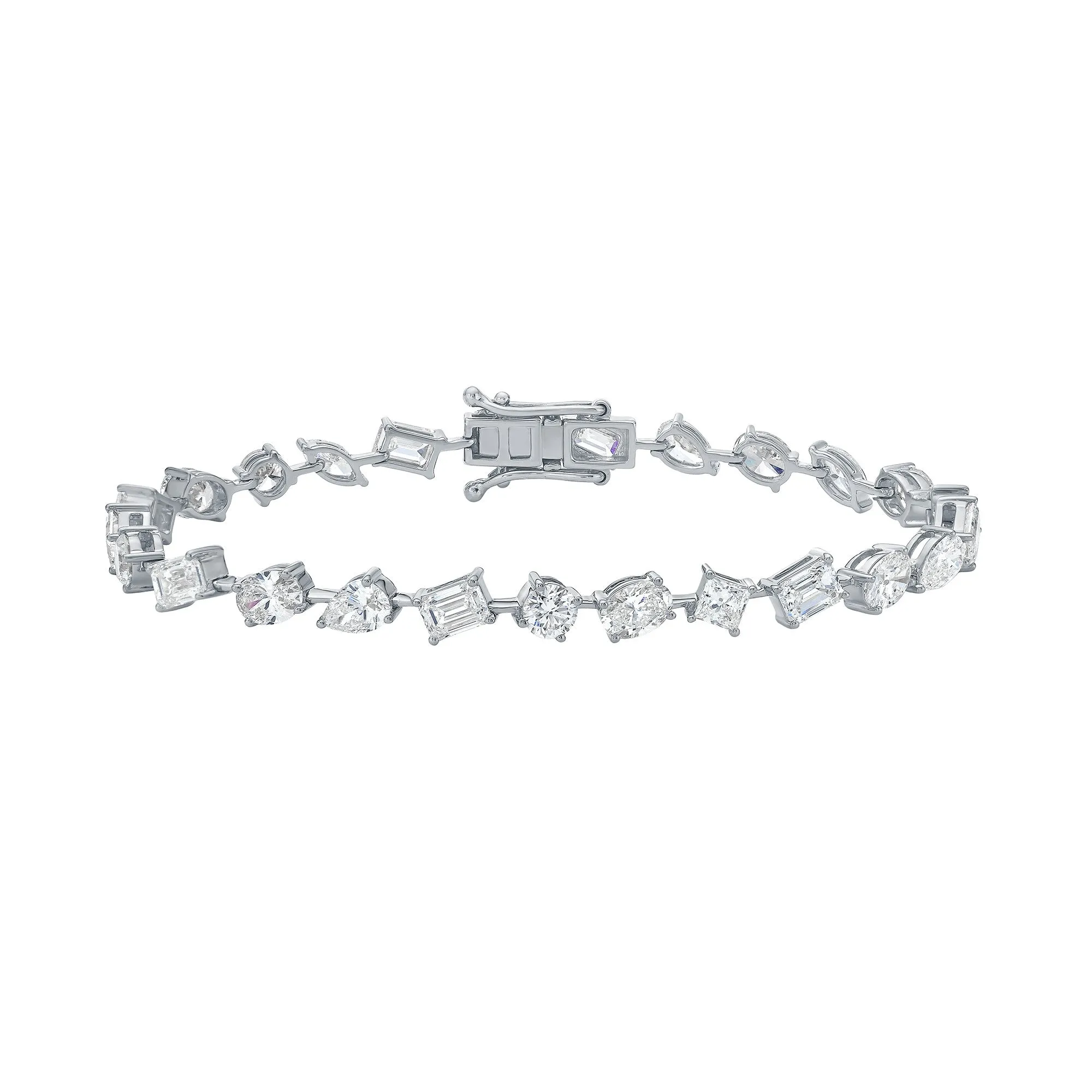 Ensemble Three Tennis Bracelet with Mixed Shape Lab Diamonds sold by Promise By Effy