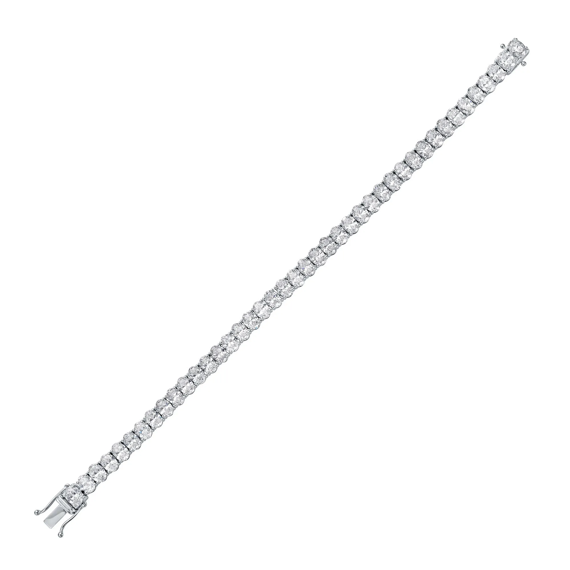 Classic Tennis Bracelet with Oval Cut Lab Diamonds sold by Promise By Effy product image thumbnail 2