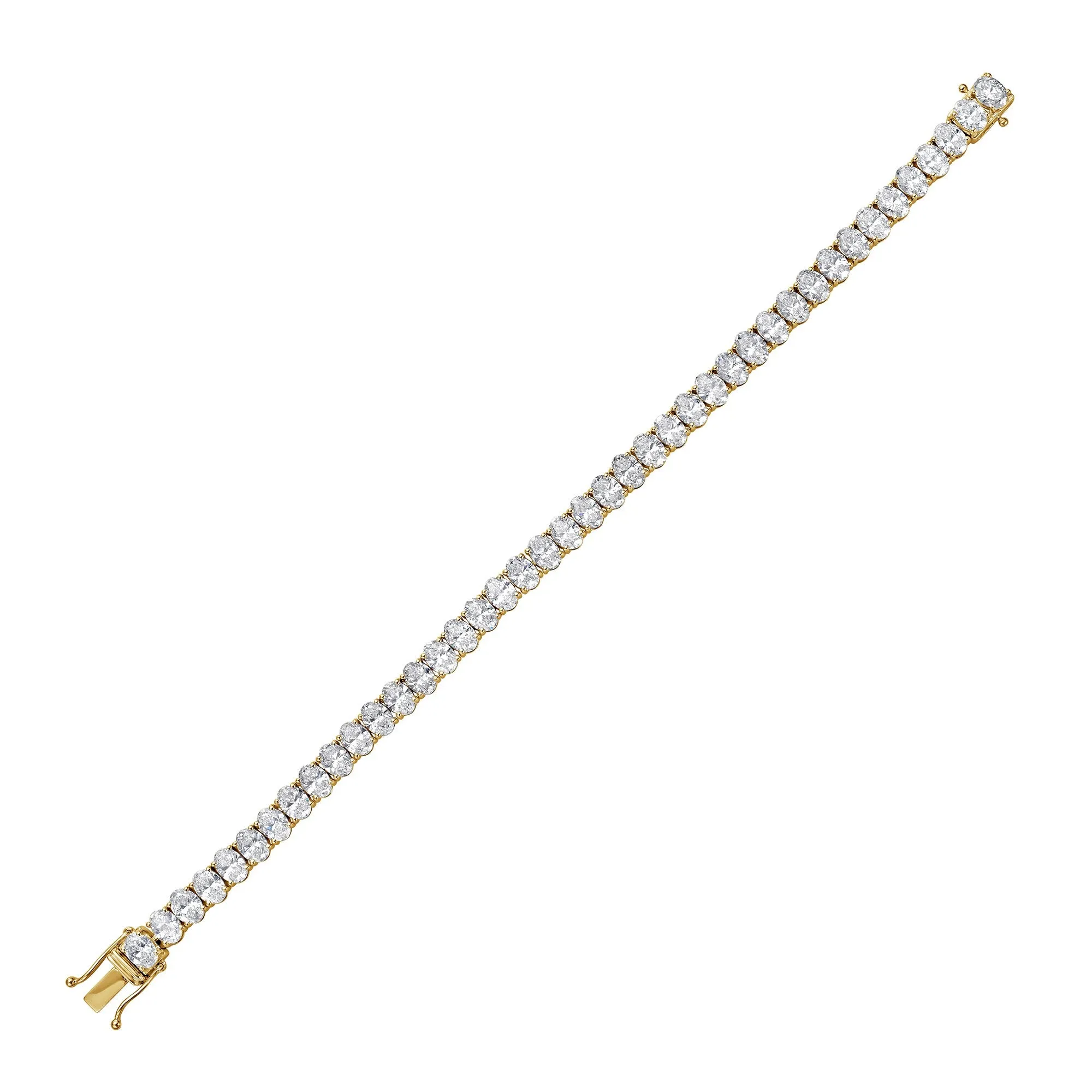 Classic Tennis Bracelet with Oval Cut Lab Diamonds sold by Promise By Effy product image thumbnail 5