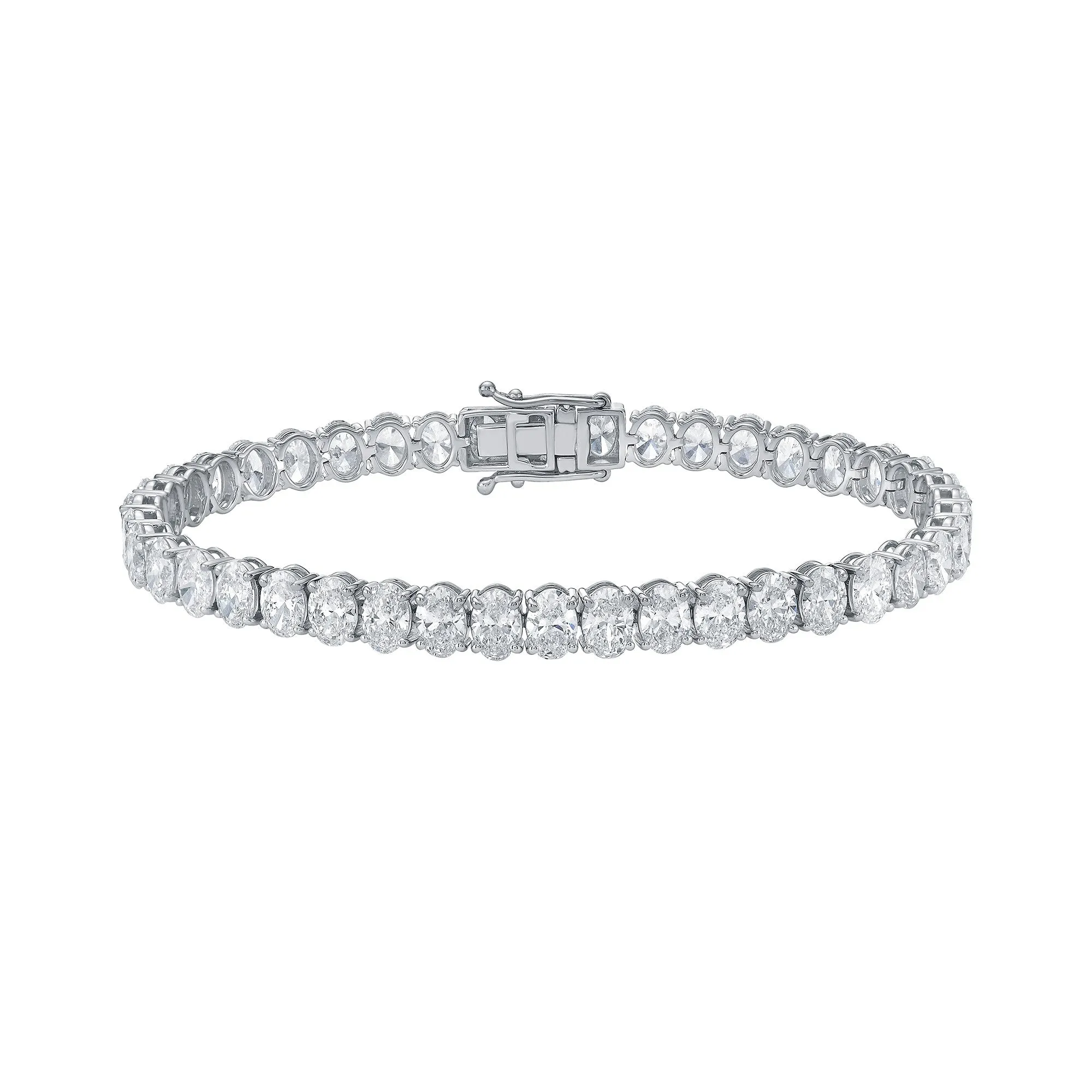 Classic Tennis Bracelet with Oval Cut Lab Diamonds sold by Promise By Effy