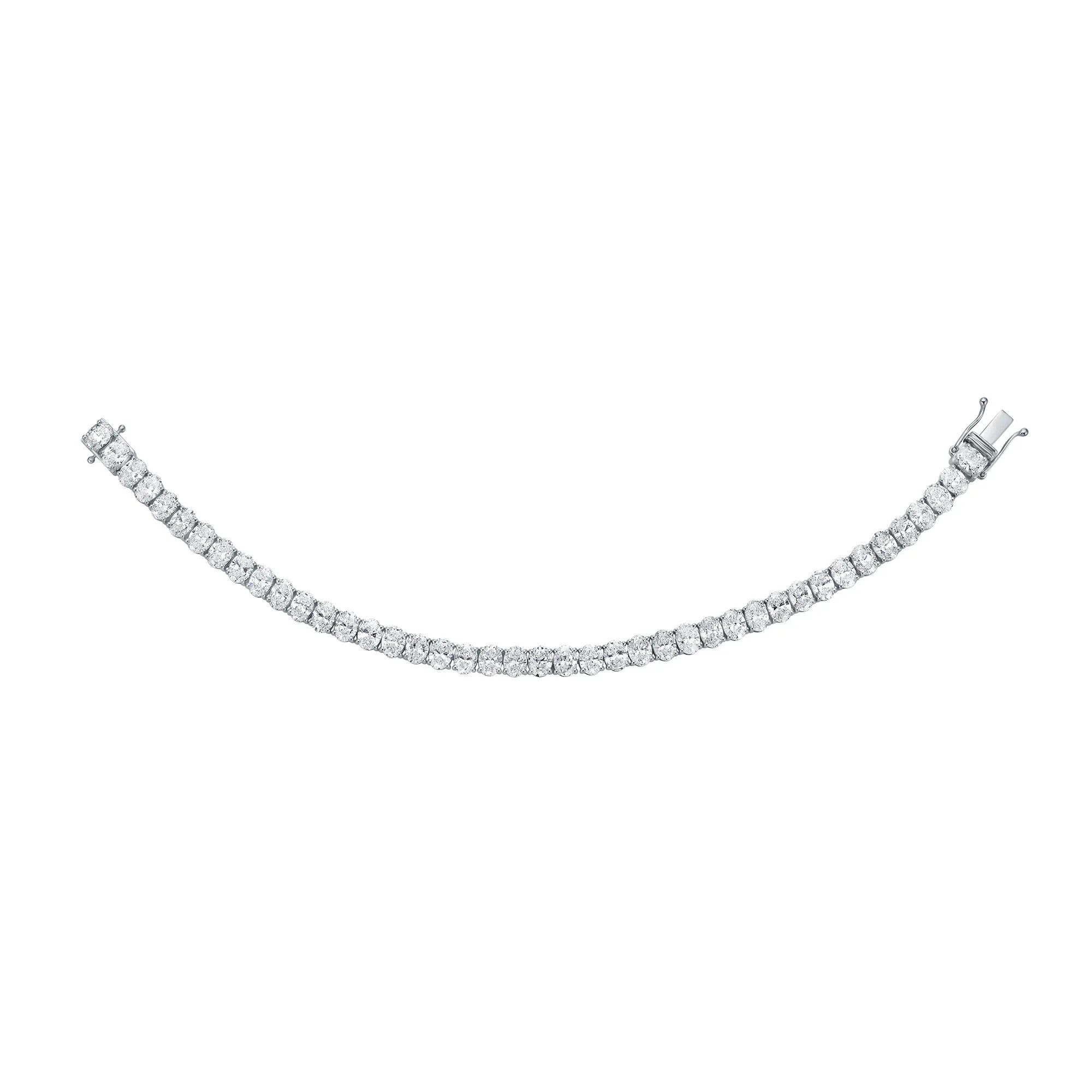 Classic Tennis Bracelet with Oval Cut Lab Diamonds sold by Promise By Effy product image thumbnail 3