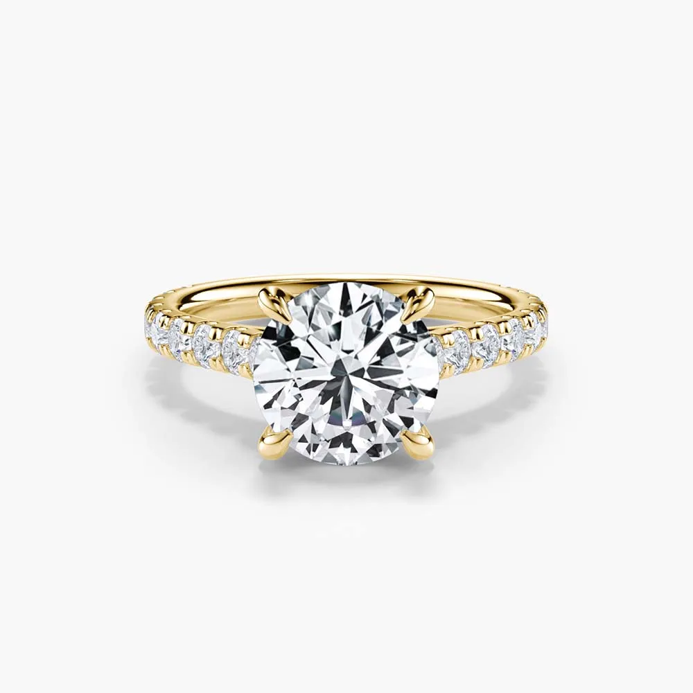 The Hidden Halo 3/4 Pavé Lab Diamond Engagement Ring sold by Promise By Effy product image thumbnail 4