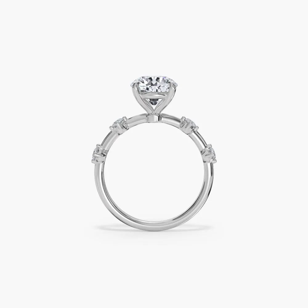 The Unique Station Band Lab Diamond Engagement Ring sold by Promise By Effy product image thumbnail 3