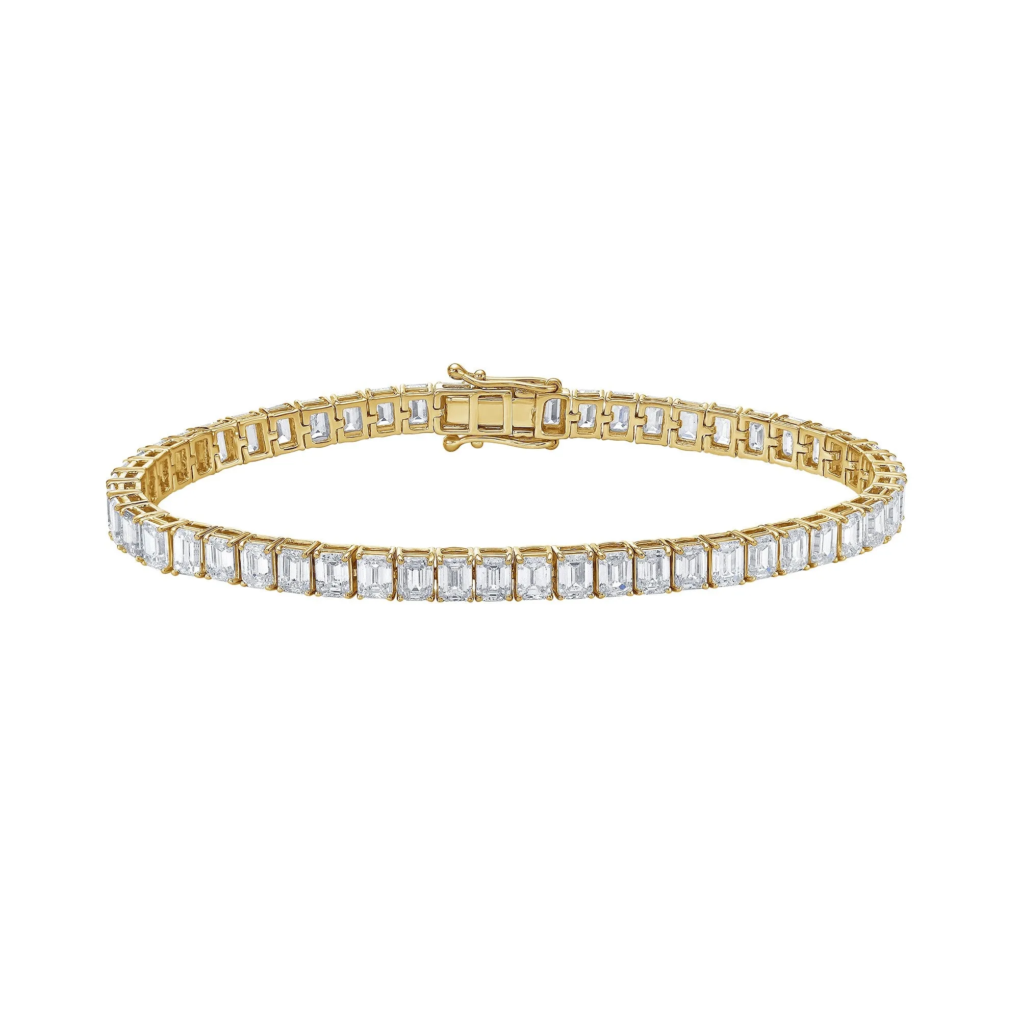 Slim Tennis Bracelet with Emerald Cut Diamonds sold by Promise By Effy product image thumbnail 4