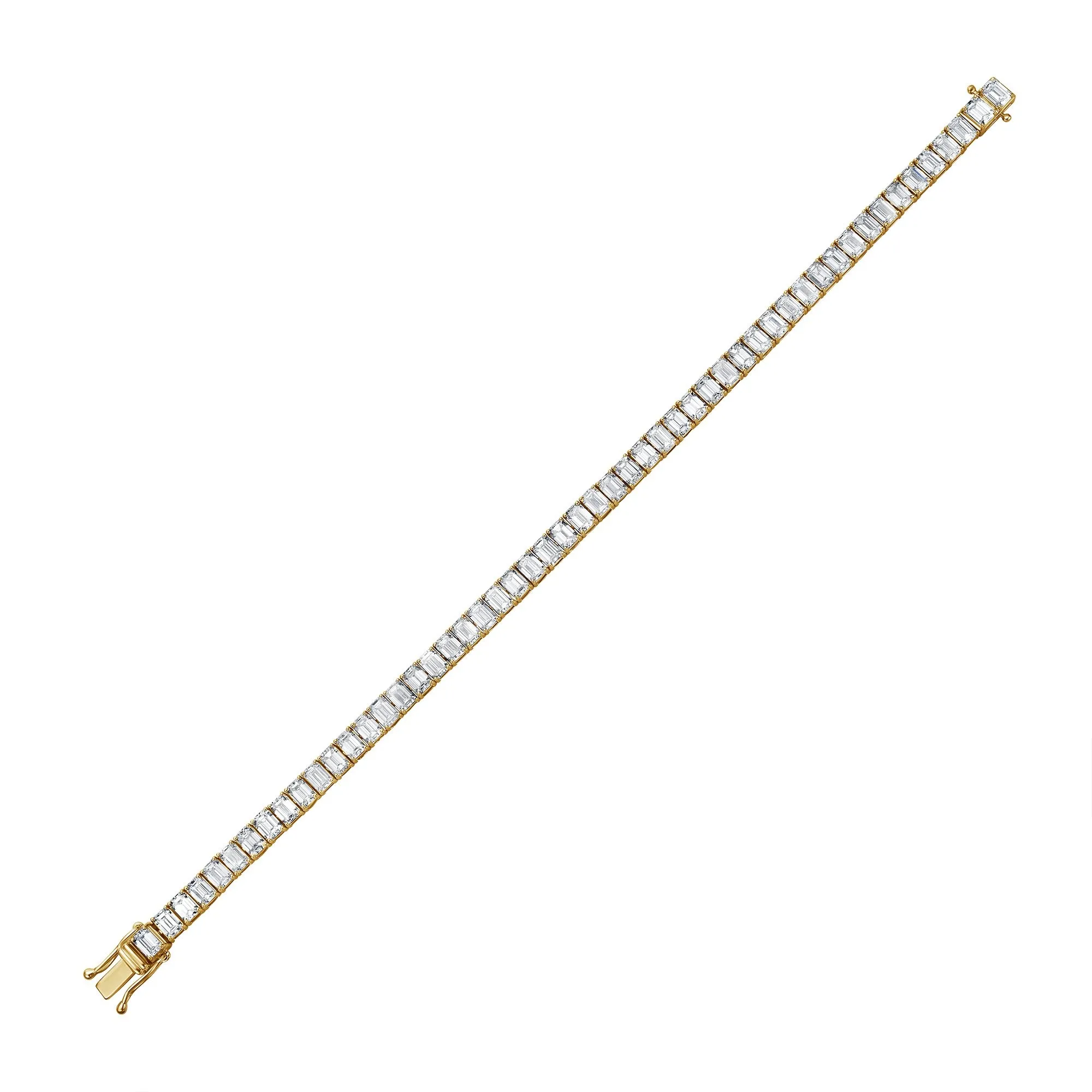 Slim Tennis Bracelet with Emerald Cut Diamonds sold by Promise By Effy product image thumbnail 5