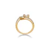 Bypass Ring in Yellow Gold with Diamonds sold by Promise By Effy