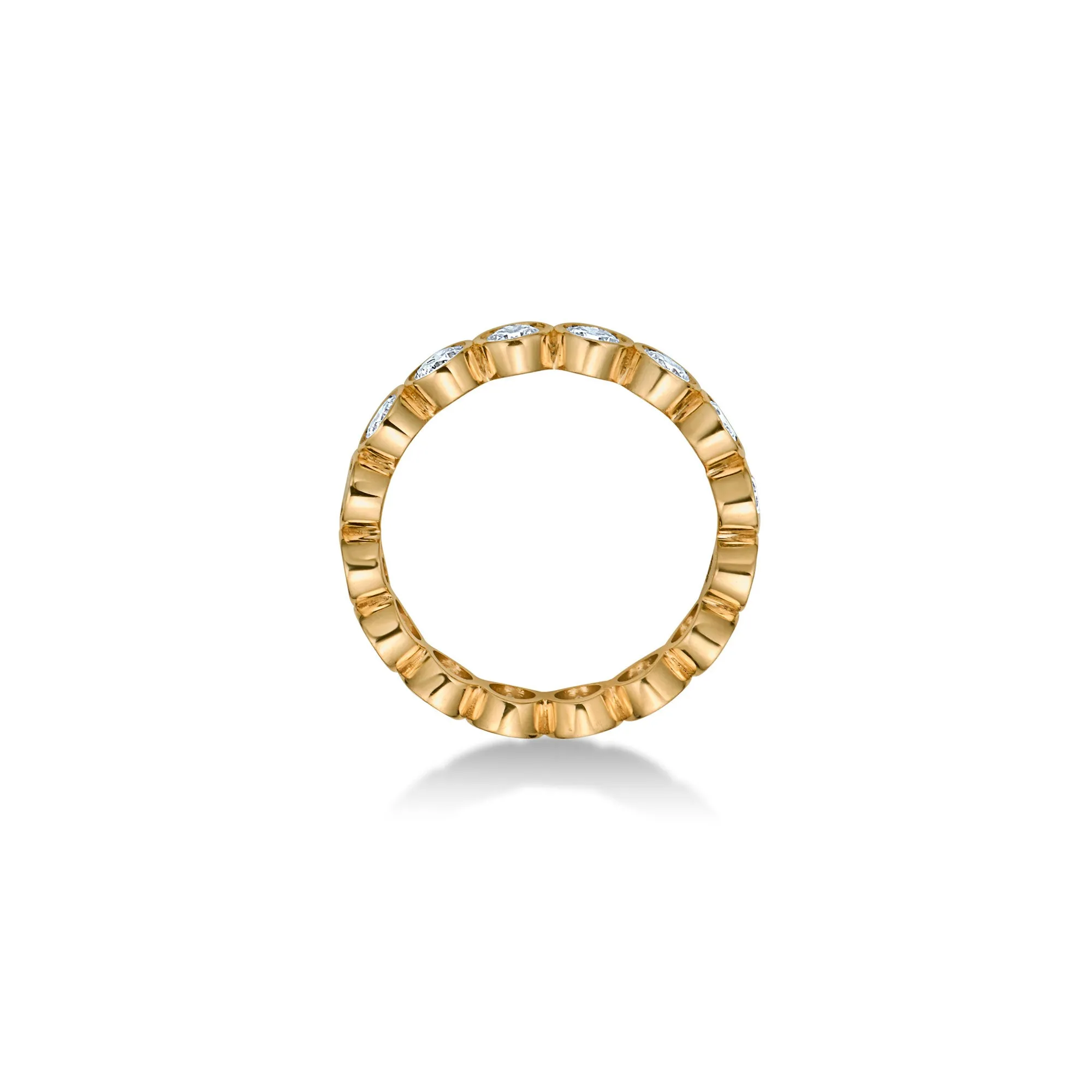Round Bezel Eternity Slim Band with Lab Diamonds sold by Promise By Effy product image thumbnail 3