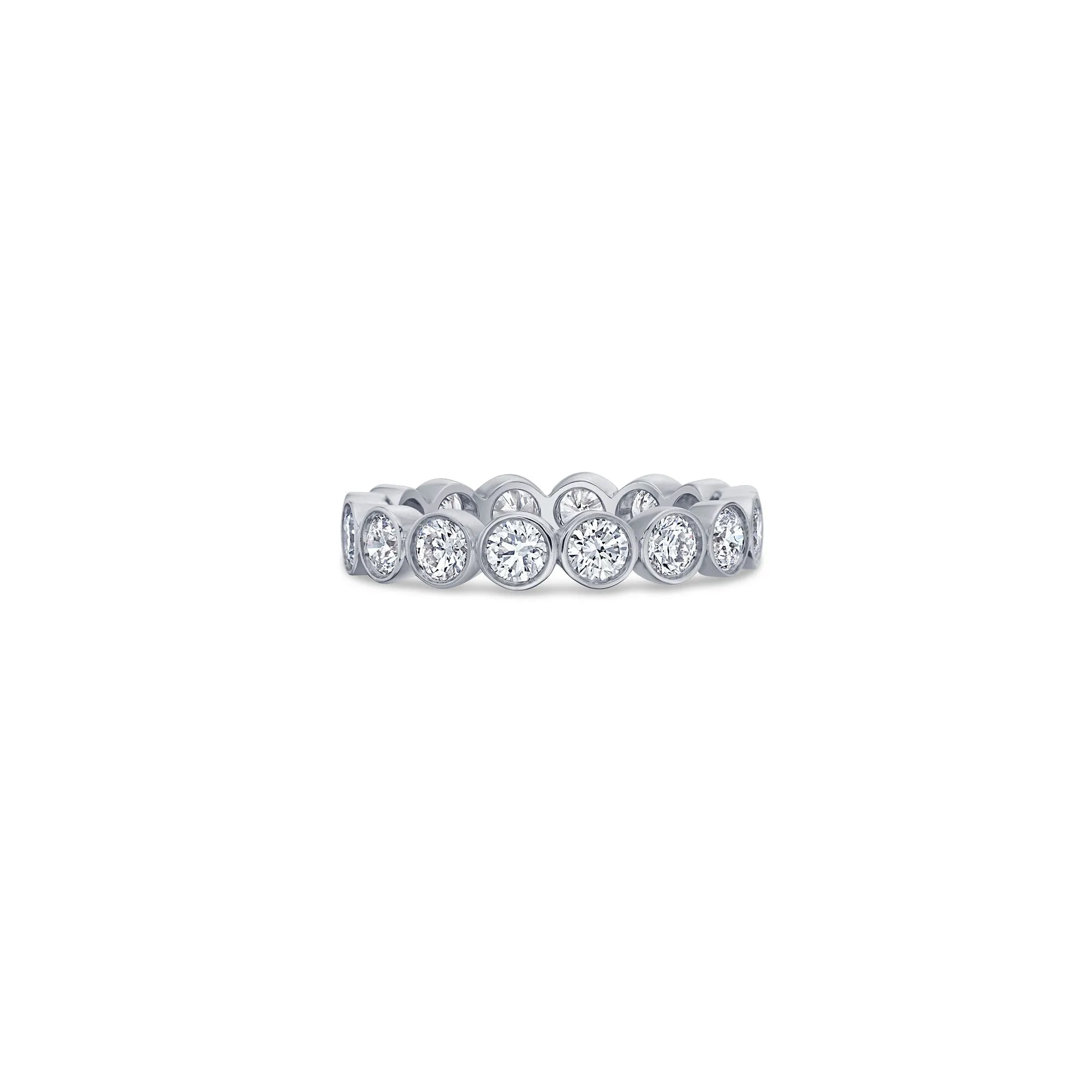 Round Bezel Eternity Slim Band with Lab Diamonds sold by Promise By Effy product image thumbnail 4