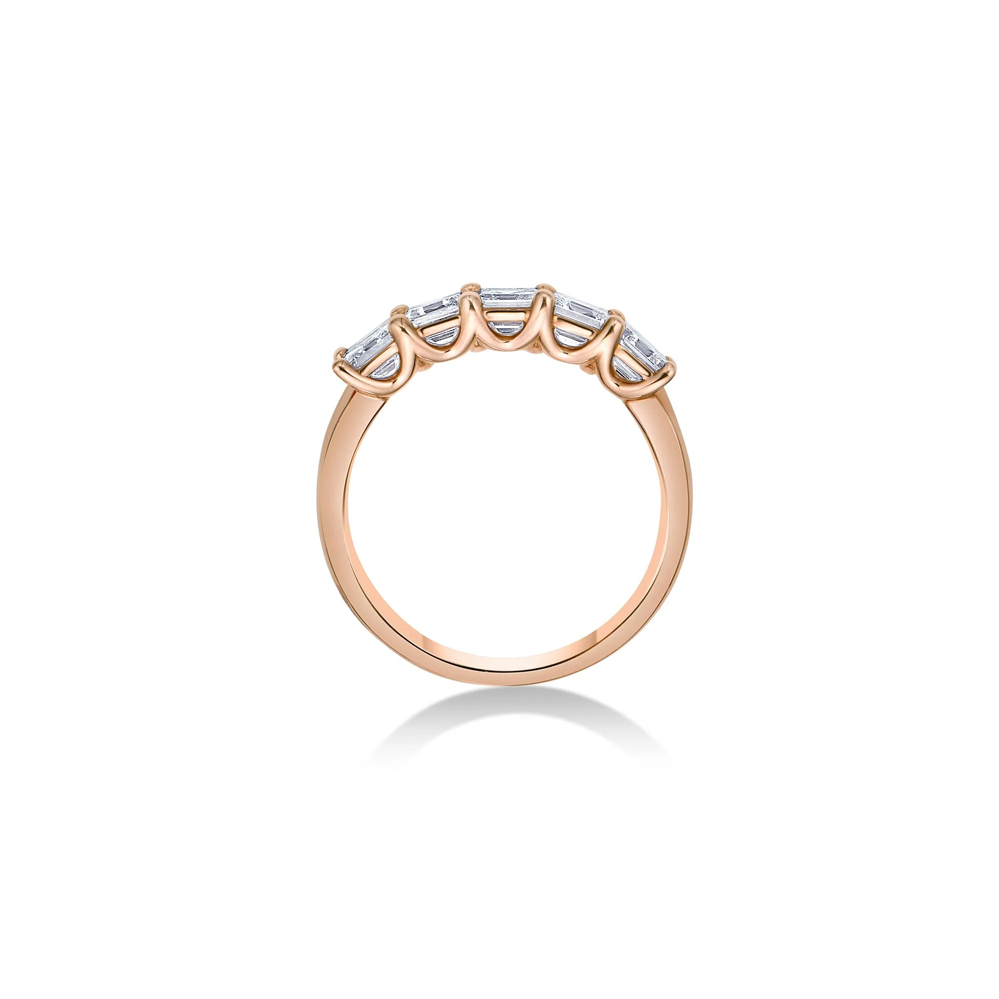 Five Stone Classic Band with Asscher Cut Lab Diamonds sold by Promise By Effy product image thumbnail 3