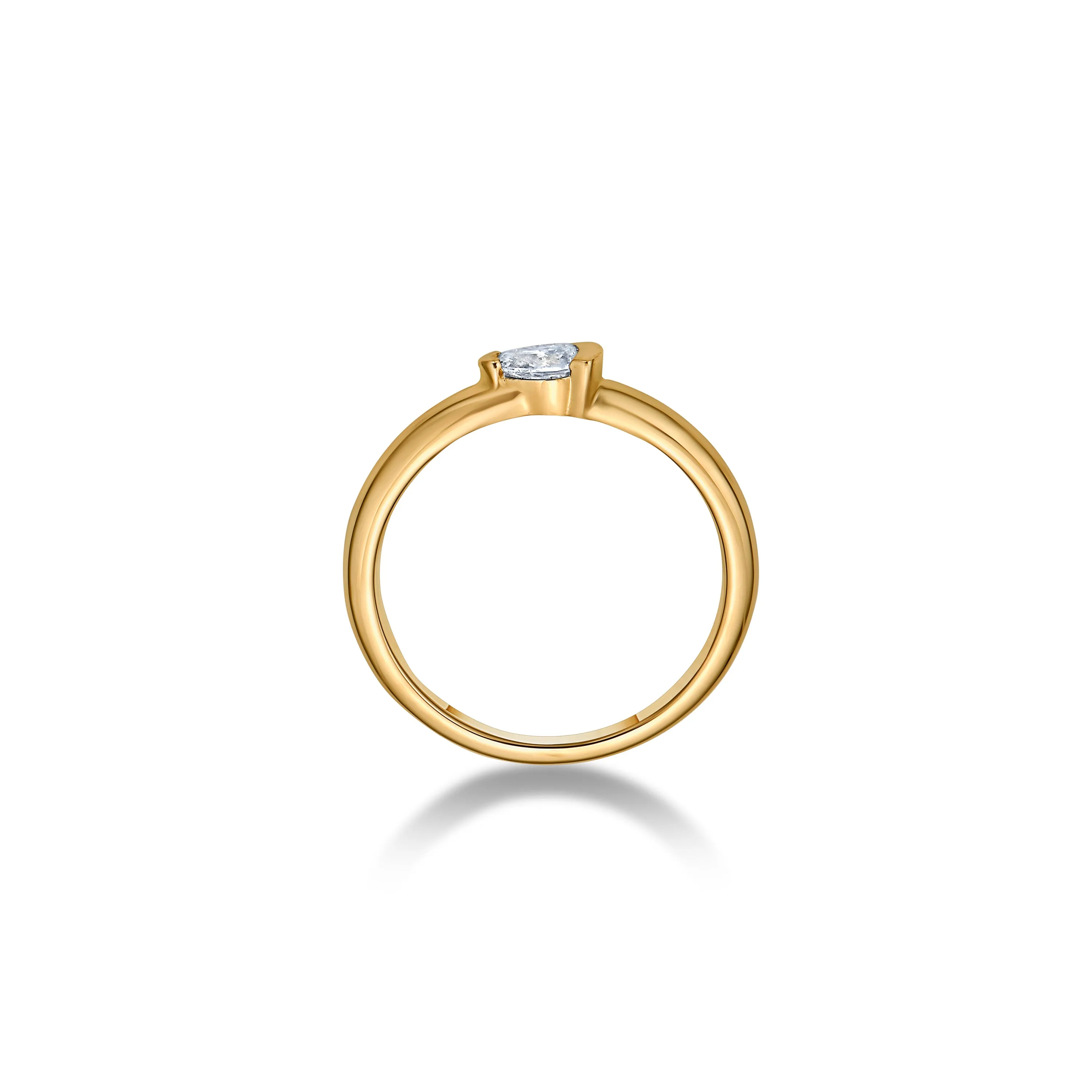 Dots Bezel Ring in Gold with Diamond sold by Promise By Effy product image thumbnail 4