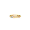 Dots Bezel Ring in Gold with Diamond sold by Promise By Effy