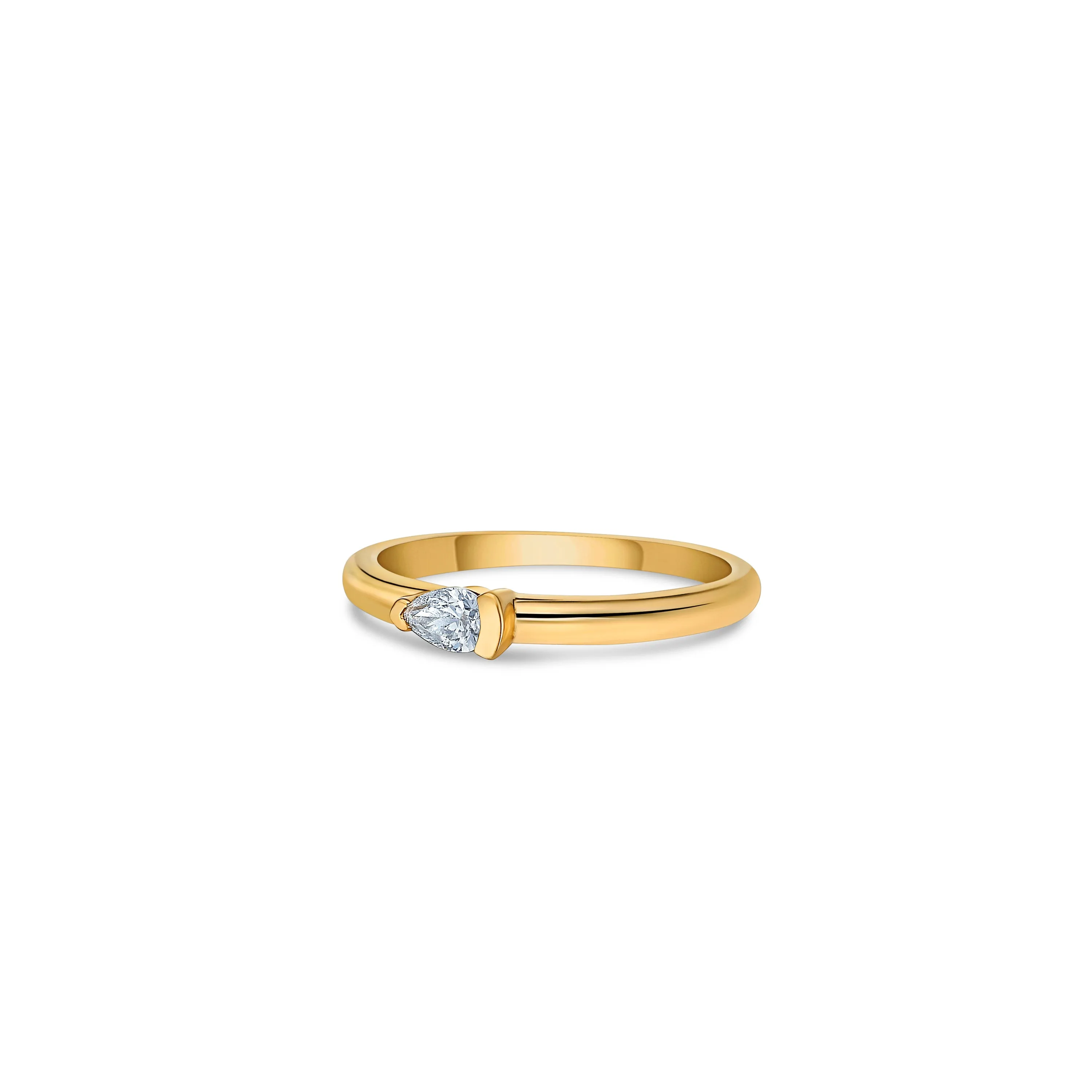 Dots Bezel Ring in Gold with Diamond sold by Promise By Effy product image thumbnail 3