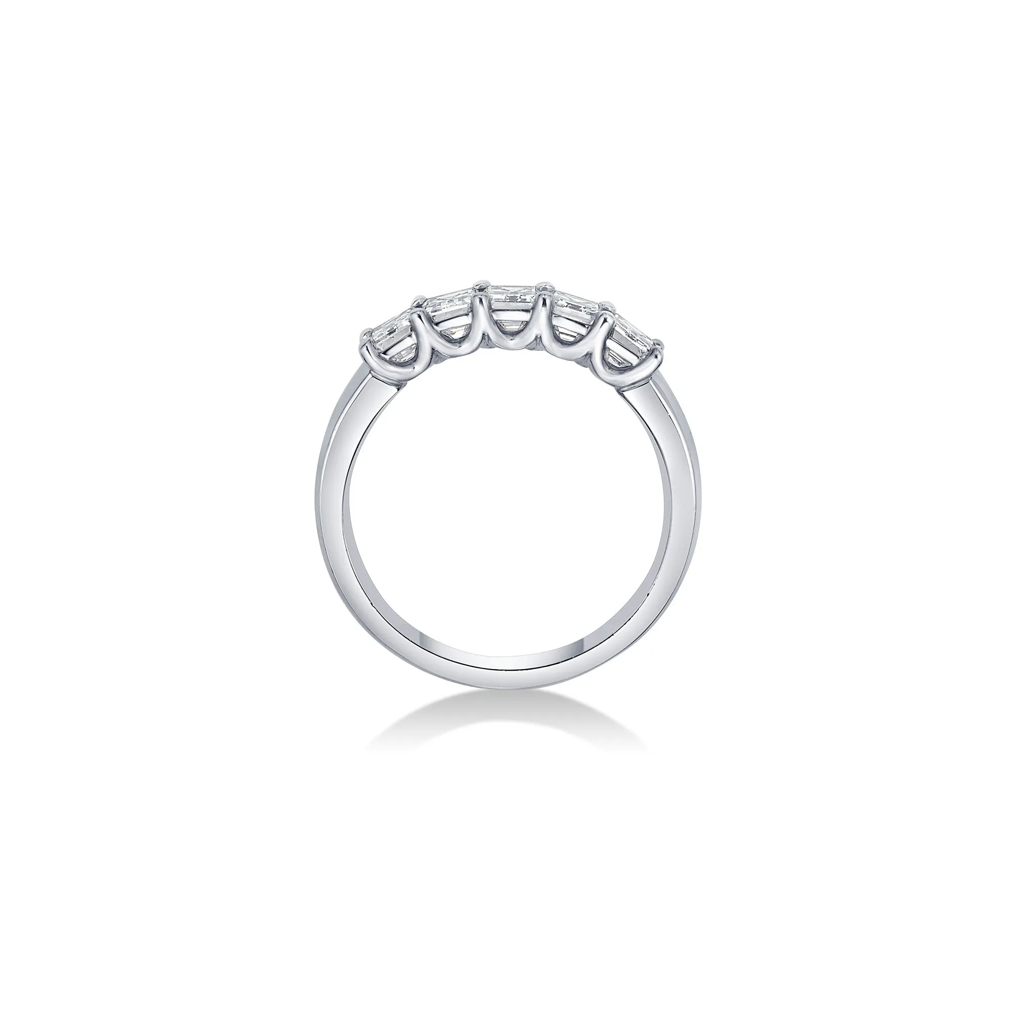Five Stone Slim Band with Emerald Cut Lab Diamonds sold by Promise By Effy product image thumbnail 3