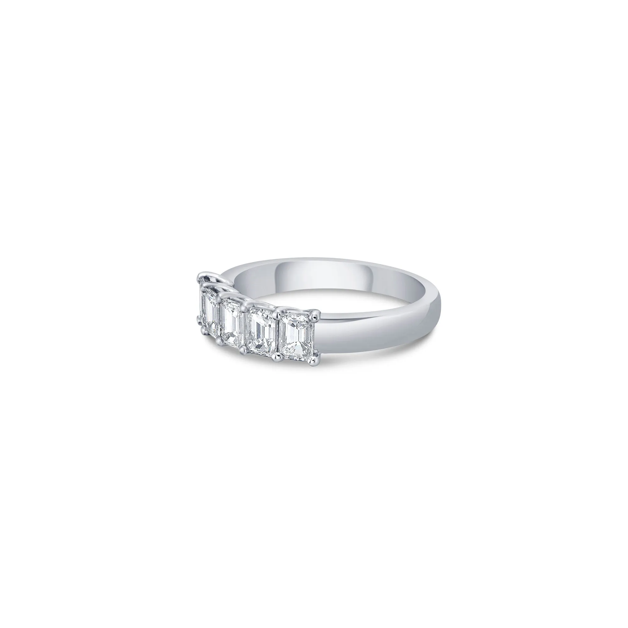 Five Stone Slim Band with Emerald Cut Lab Diamonds sold by Promise By Effy product image thumbnail 2