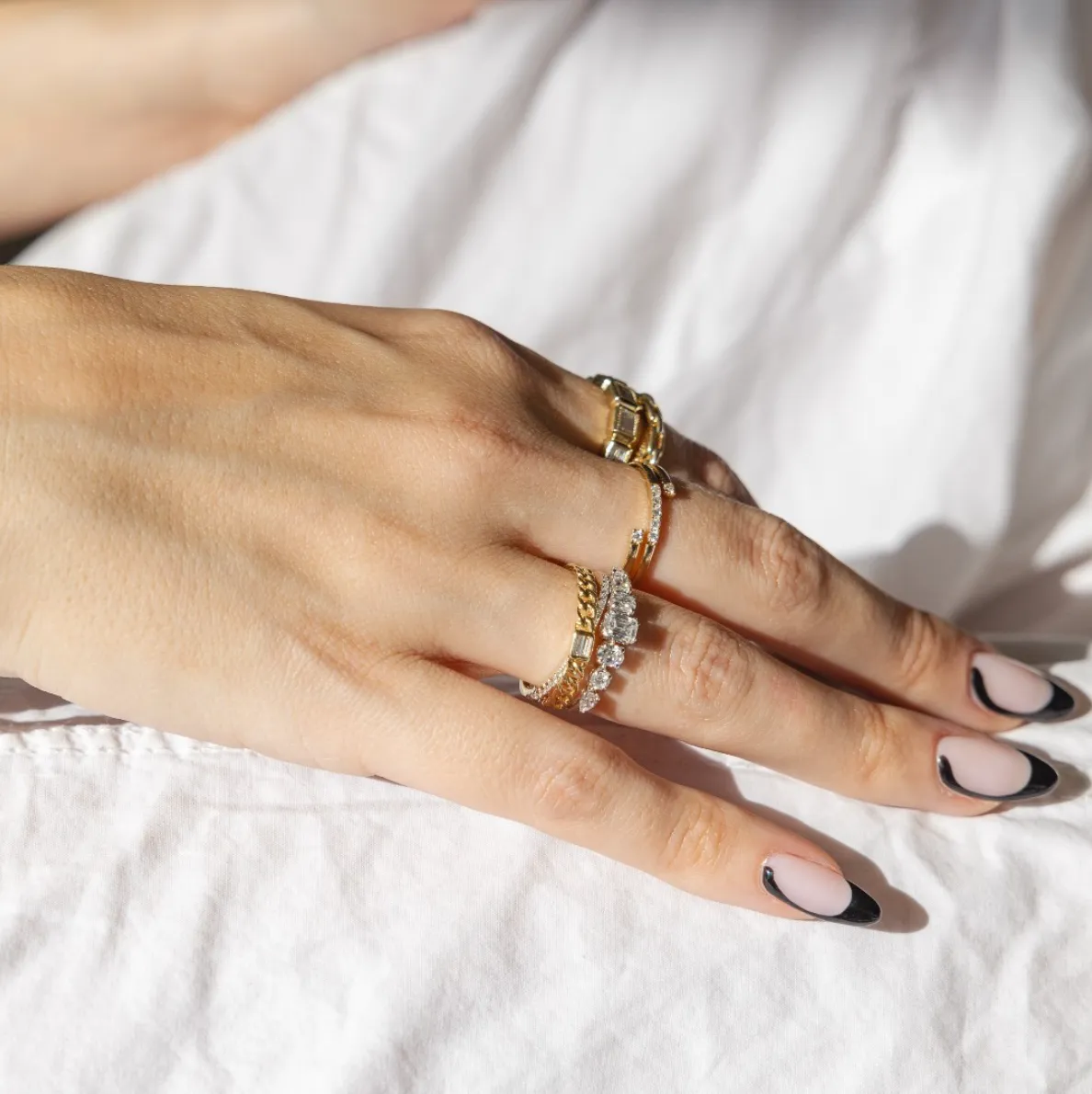 Mixed Shape Ring in White Gold with Diamonds sold by Promise By Effy product image thumbnail 2