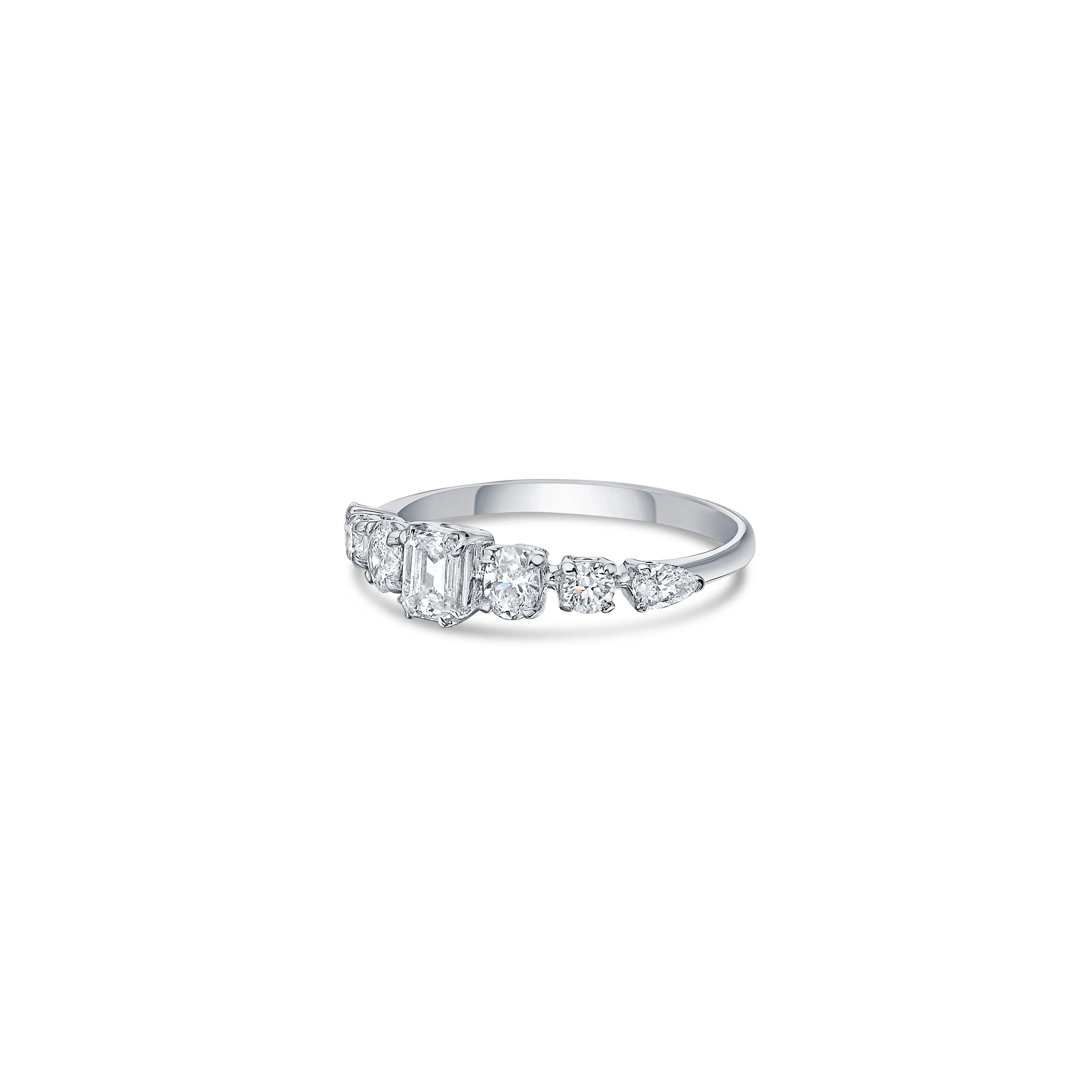 Mixed Shape Ring in White Gold with Diamonds sold by Promise By Effy product image thumbnail 3