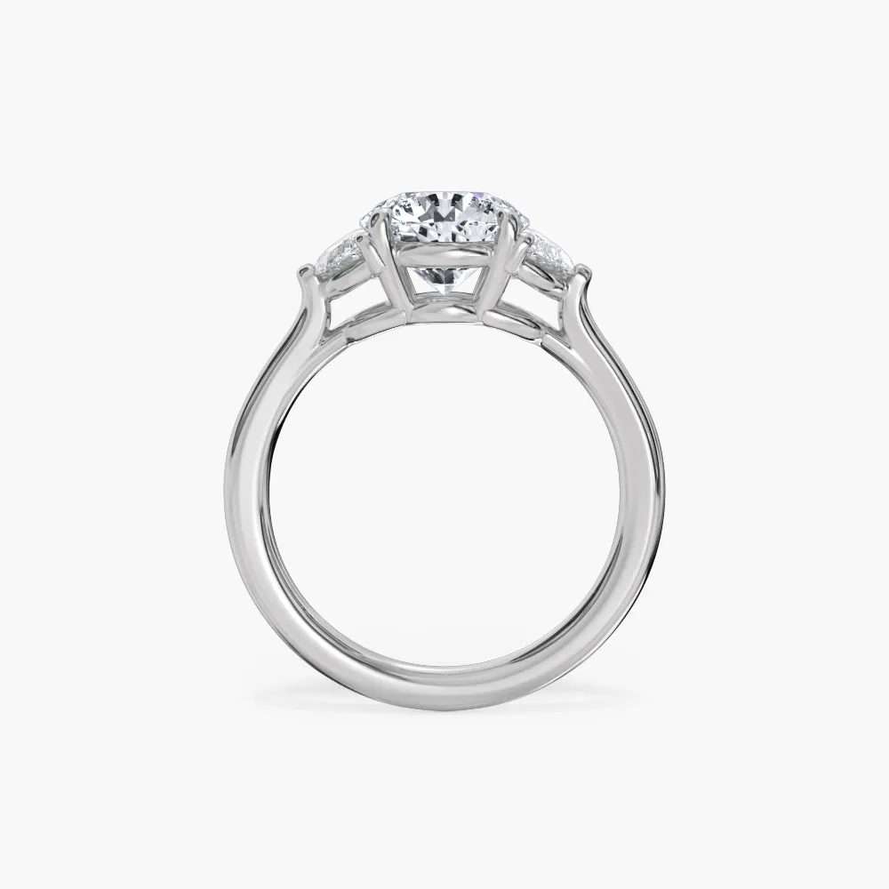 The Half Moon Three Stone Lab Diamond Engagement Ring sold by Promise By Effy product image thumbnail 3