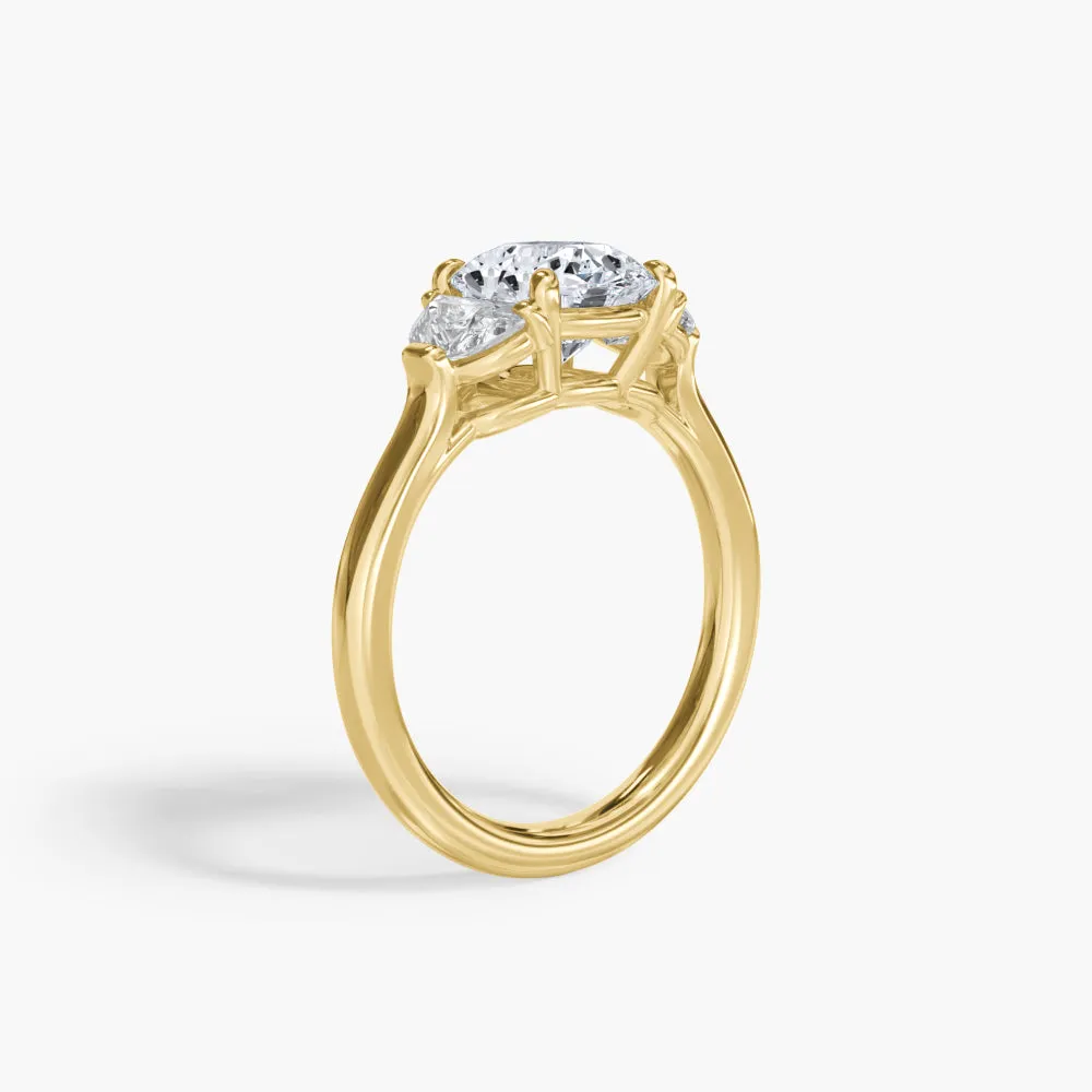 The Half Moon Three Stone Lab Diamond Engagement Ring sold by Promise By Effy product image thumbnail 5