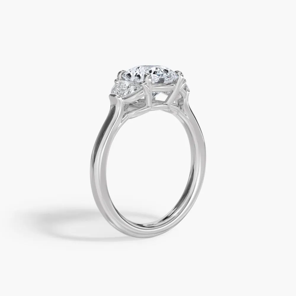 The Half Moon Three Stone Lab Diamond Engagement Ring sold by Promise By Effy product image thumbnail 2