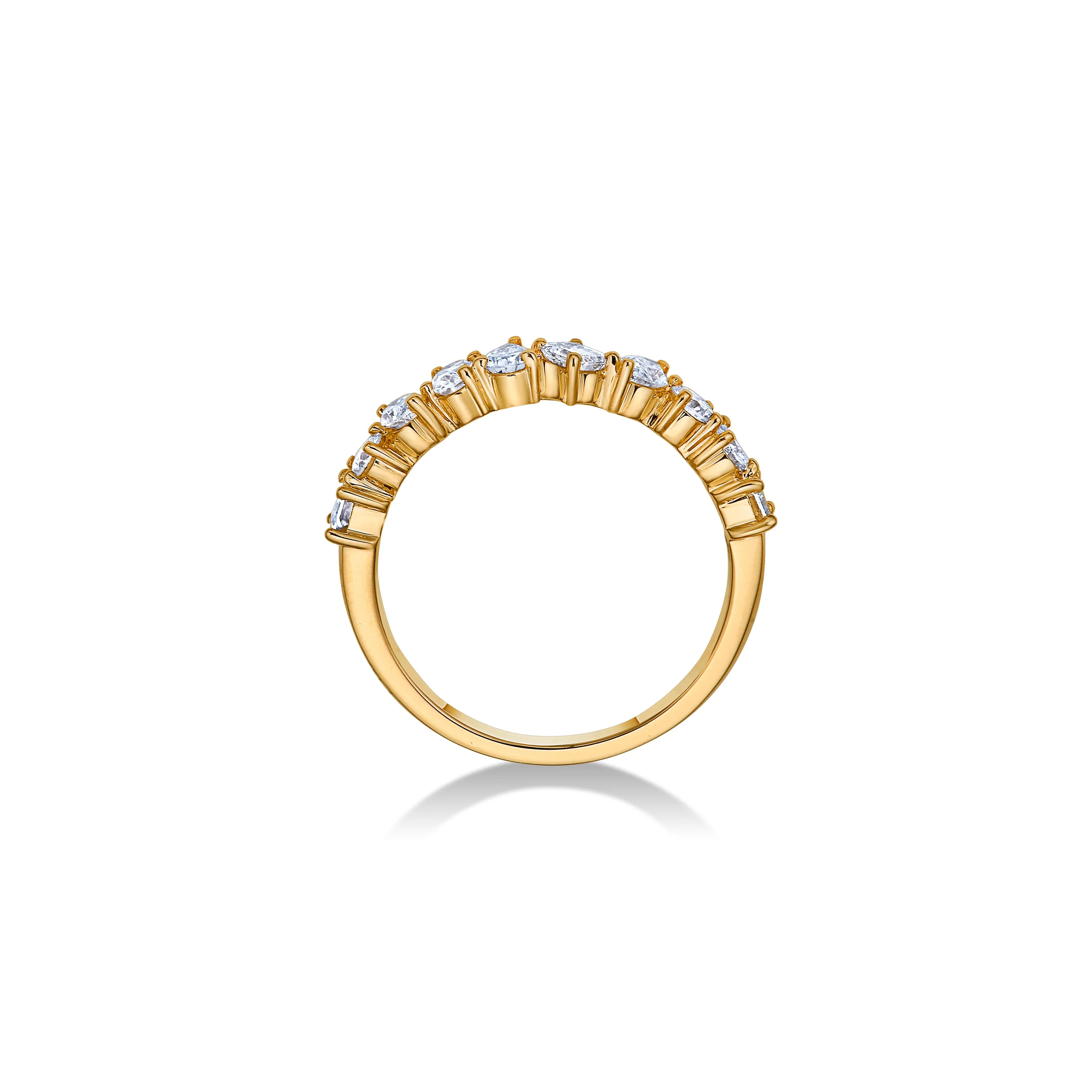 Mixed Shape Ring in Yellow Gold with Diamonds sold by Promise By Effy product image thumbnail 4