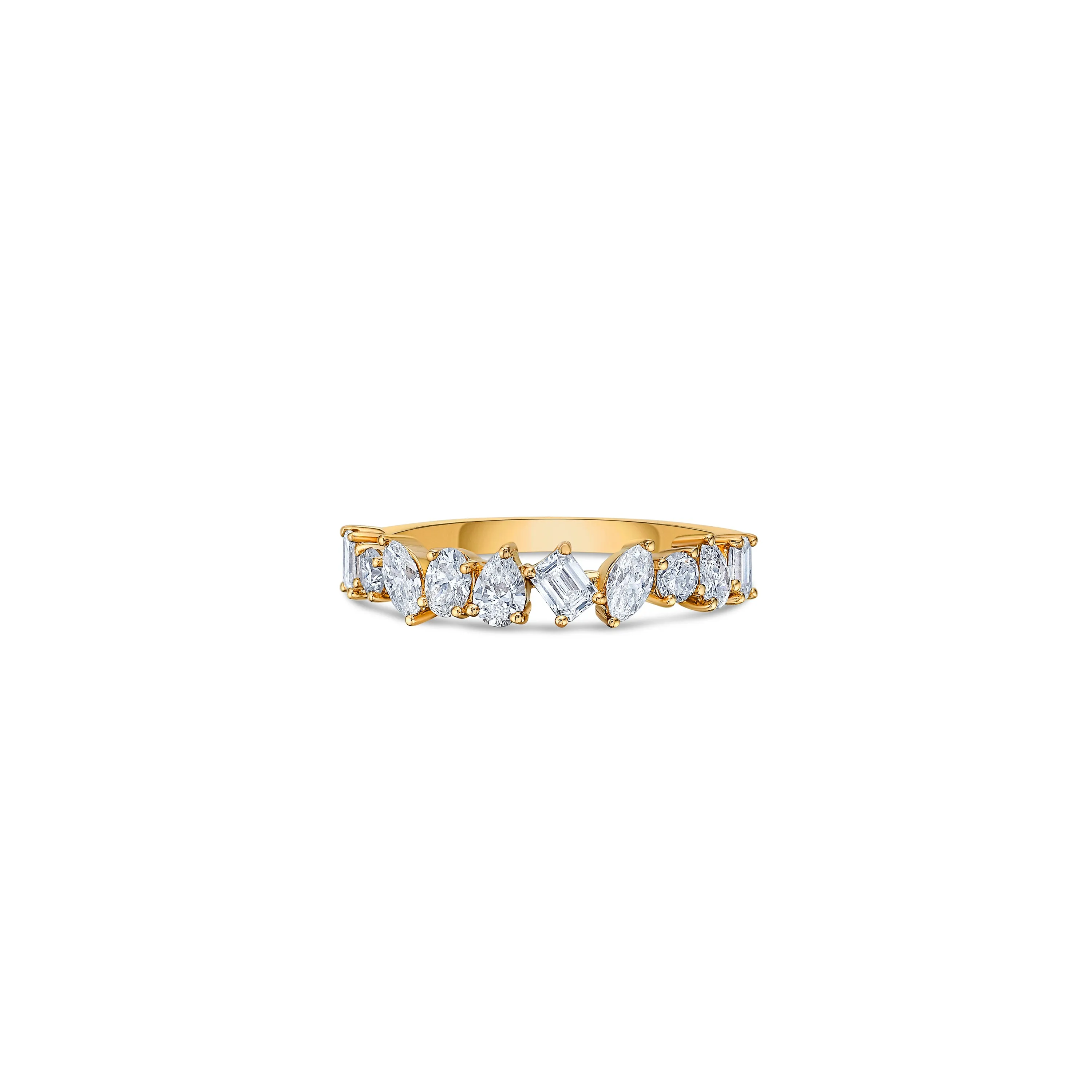 Mixed Shape Ring in Yellow Gold with Diamonds sold by Promise By Effy