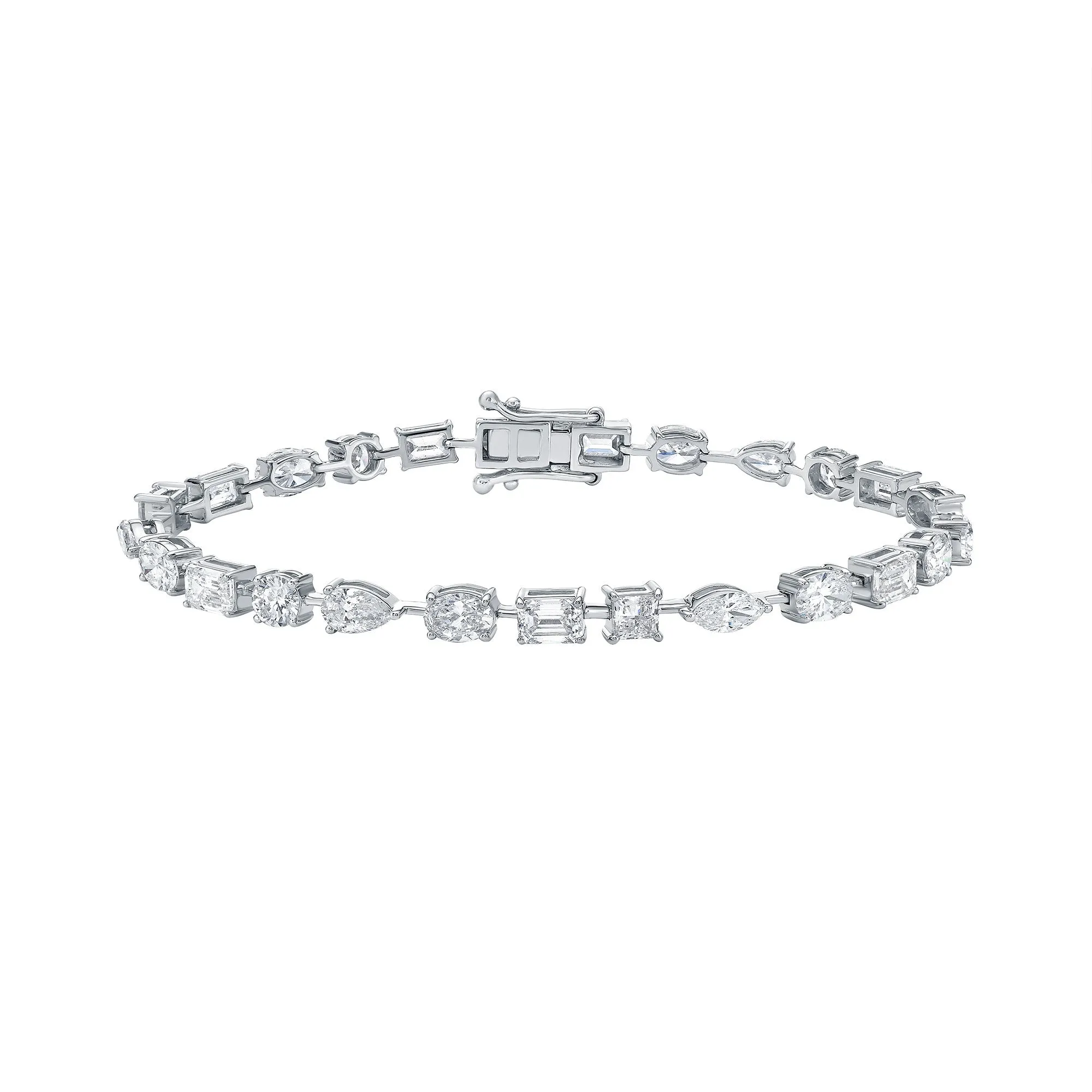 Ensemble One Tennis Bracelet with Mixed Shape Lab Diamonds sold by Promise By Effy