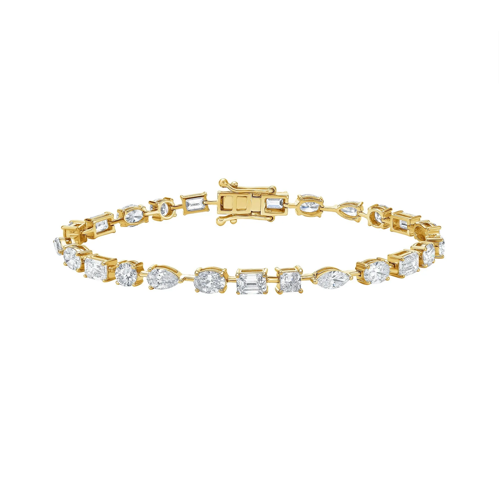 Ensemble One Tennis Bracelet with Mixed Shape Lab Diamonds sold by Promise By Effy product image thumbnail 4