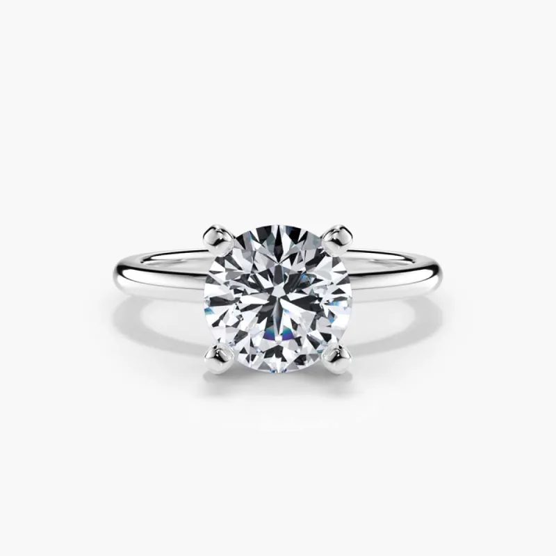 The Classic Solitaire 4-Prong Setting Lab Diamond Engagement Ring sold by Promise By Effy