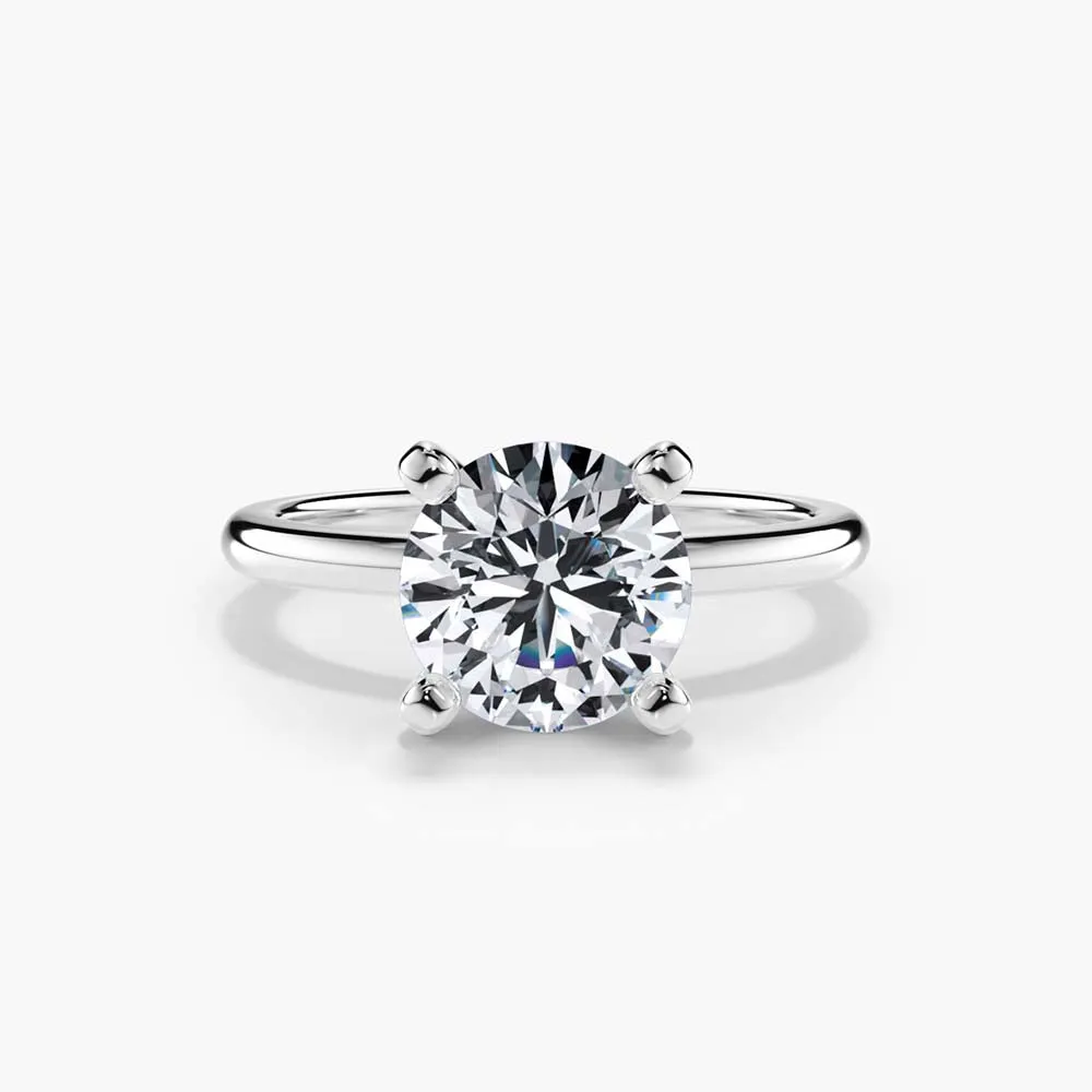 The Classic Solitaire 4-Prong Setting Lab Diamond Engagement Ring sold by Promise By Effy