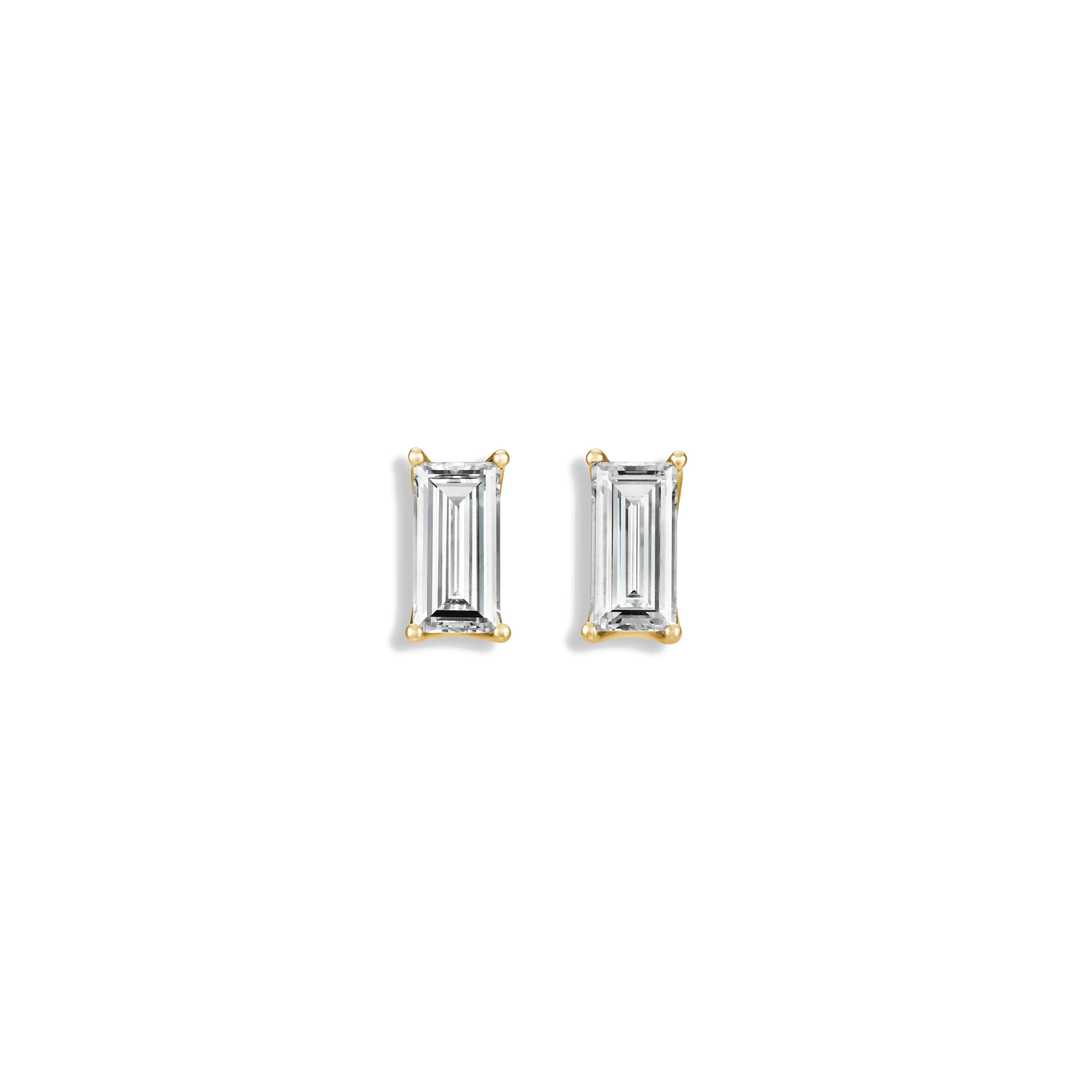 Stud Earring with Straight Corner Emerald Cut Lab Diamonds sold by Promise By Effy product image thumbnail 3