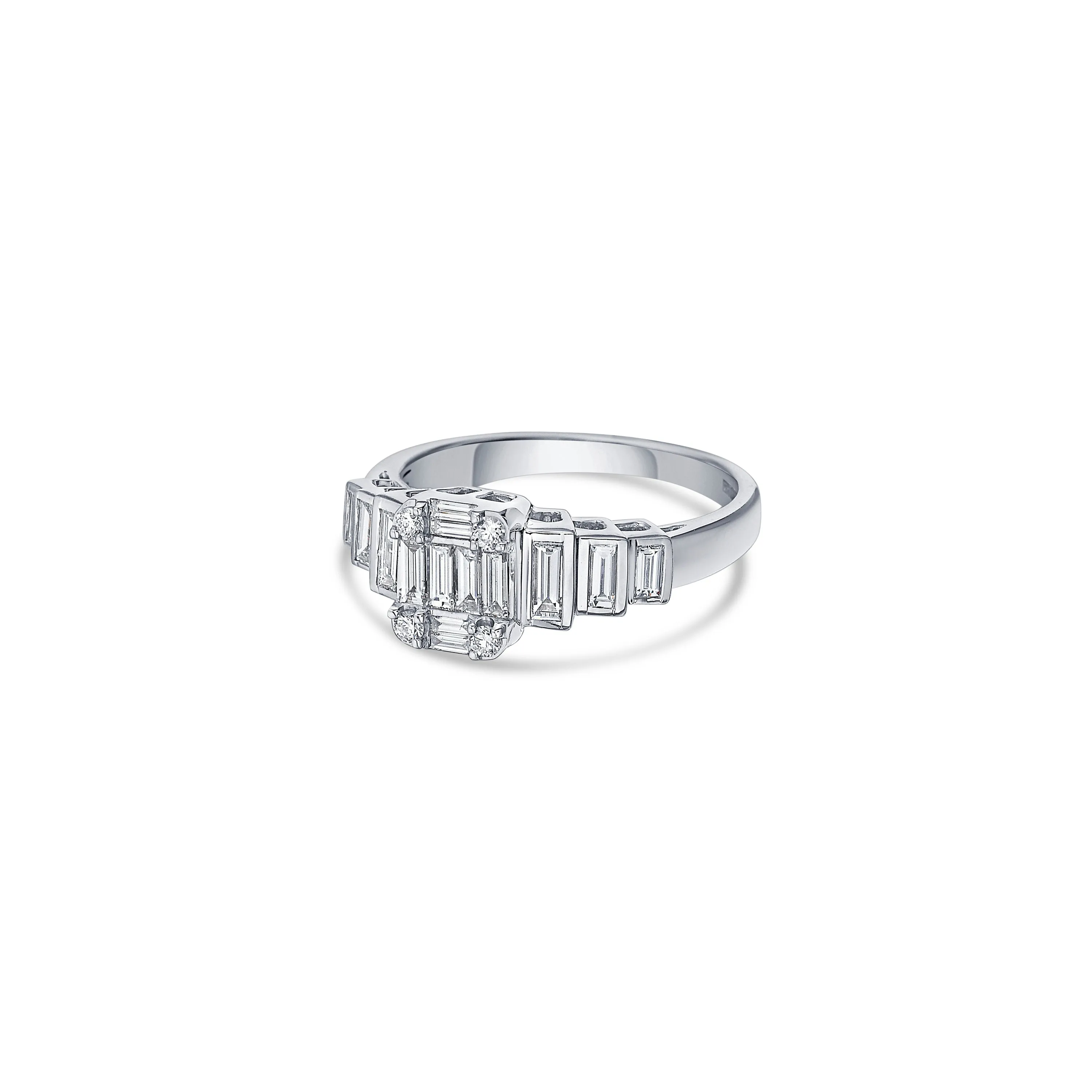 Pixel Ring in White Gold with Diamonds sold by Promise By Effy product image thumbnail 3