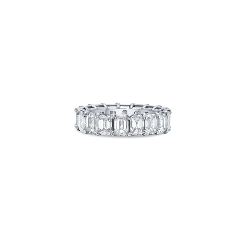 Emerald Cut Eternity Wide Band with Lab Diamonds sold by Promise By Effy