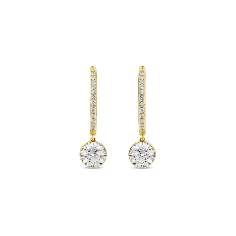 Star Classic Pavé Hoop Earring sold by Promise By Effy