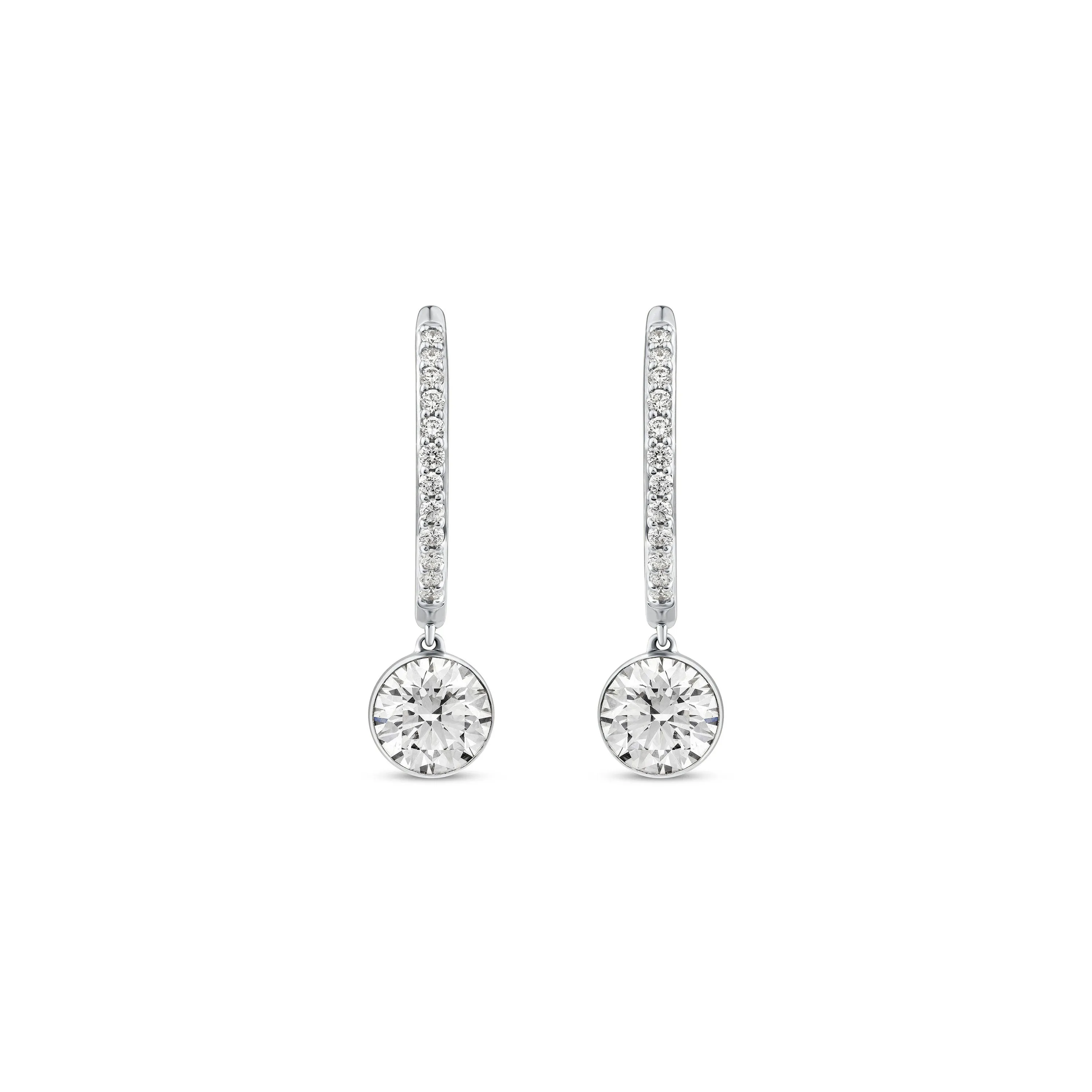 Star Classic Pavé Hoop Earring sold by Promise By Effy product image thumbnail 3