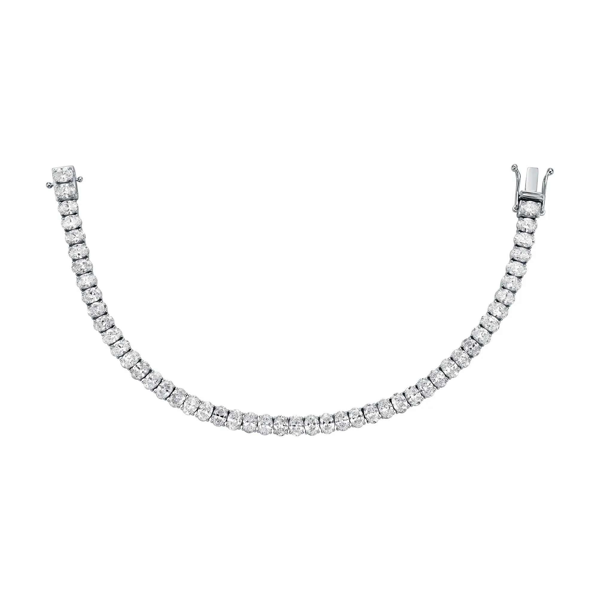 Slim Tennis Bracelet with Oval Cut Lab Diamonds sold by Promise By Effy product image thumbnail 3