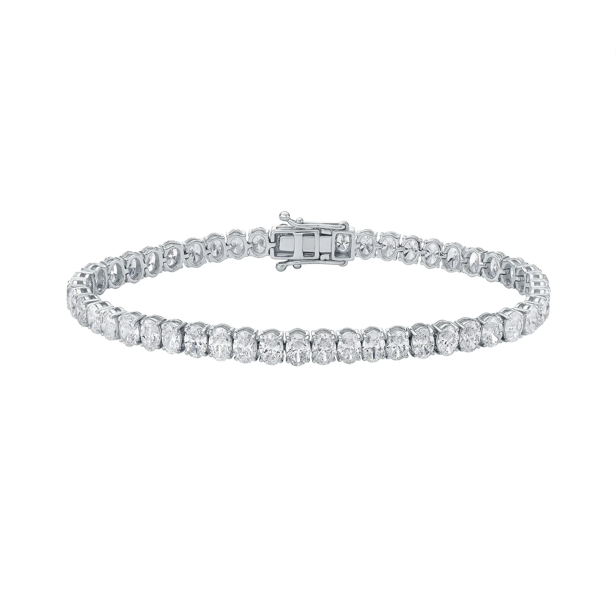 Slim Tennis Bracelet with Oval Cut Lab Diamonds sold by Promise By Effy