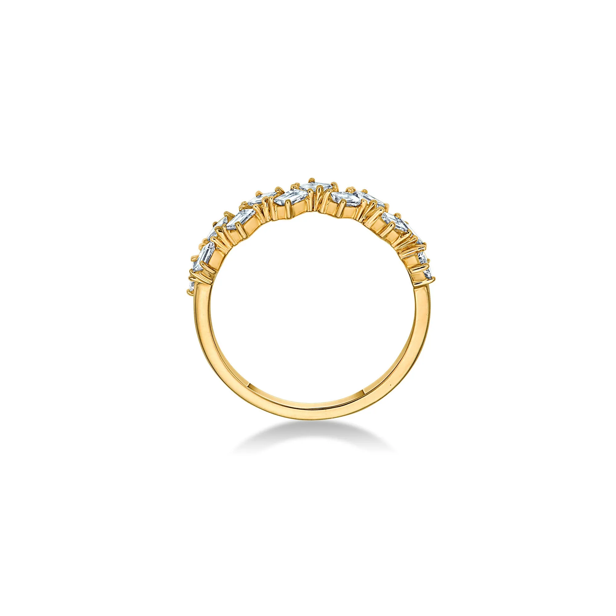 Double Zig Zag Ring with Baguette Lab Diamonds sold by Promise By Effy product image thumbnail 3