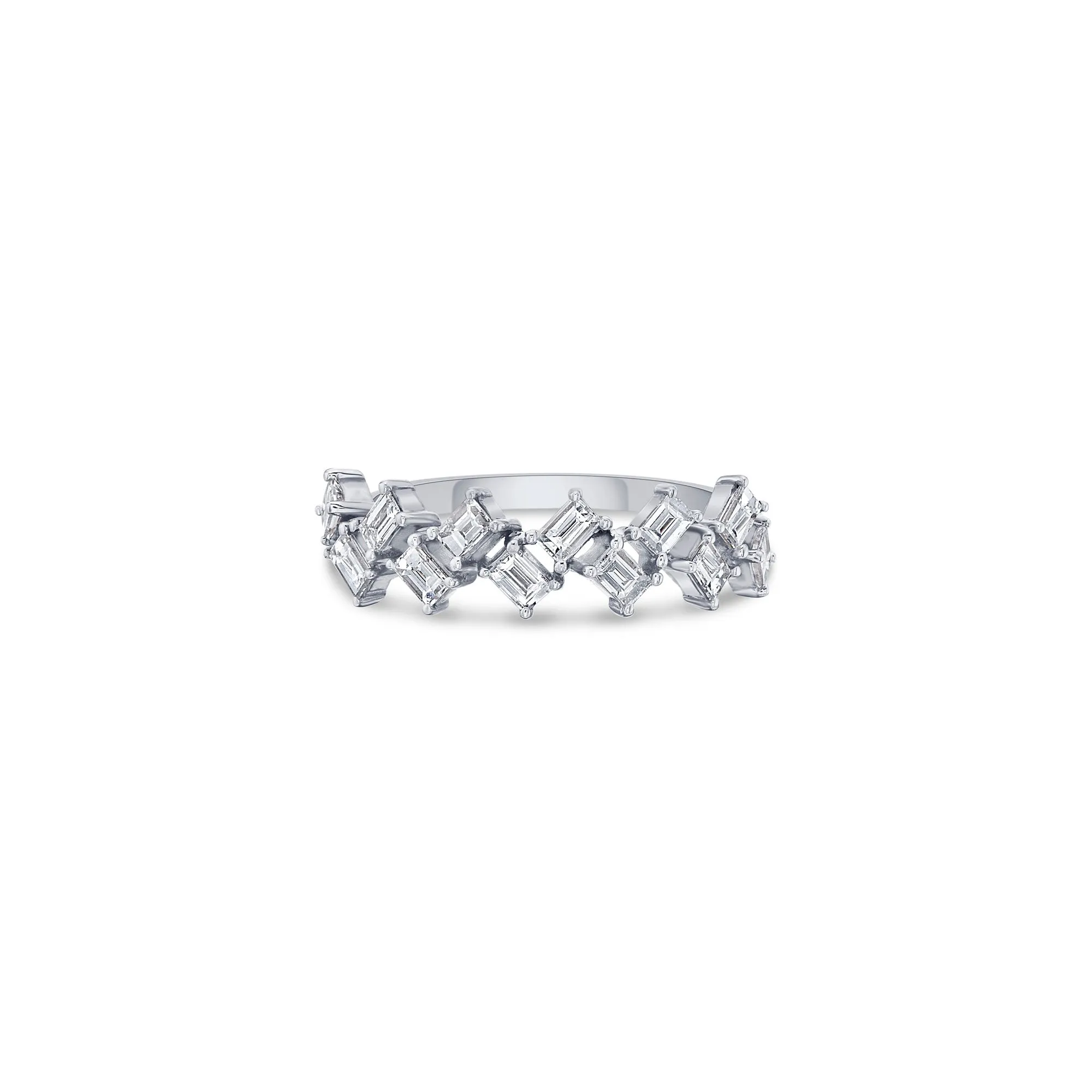 Double Zig Zag Ring with Baguette Lab Diamonds sold by Promise By Effy product image thumbnail 4