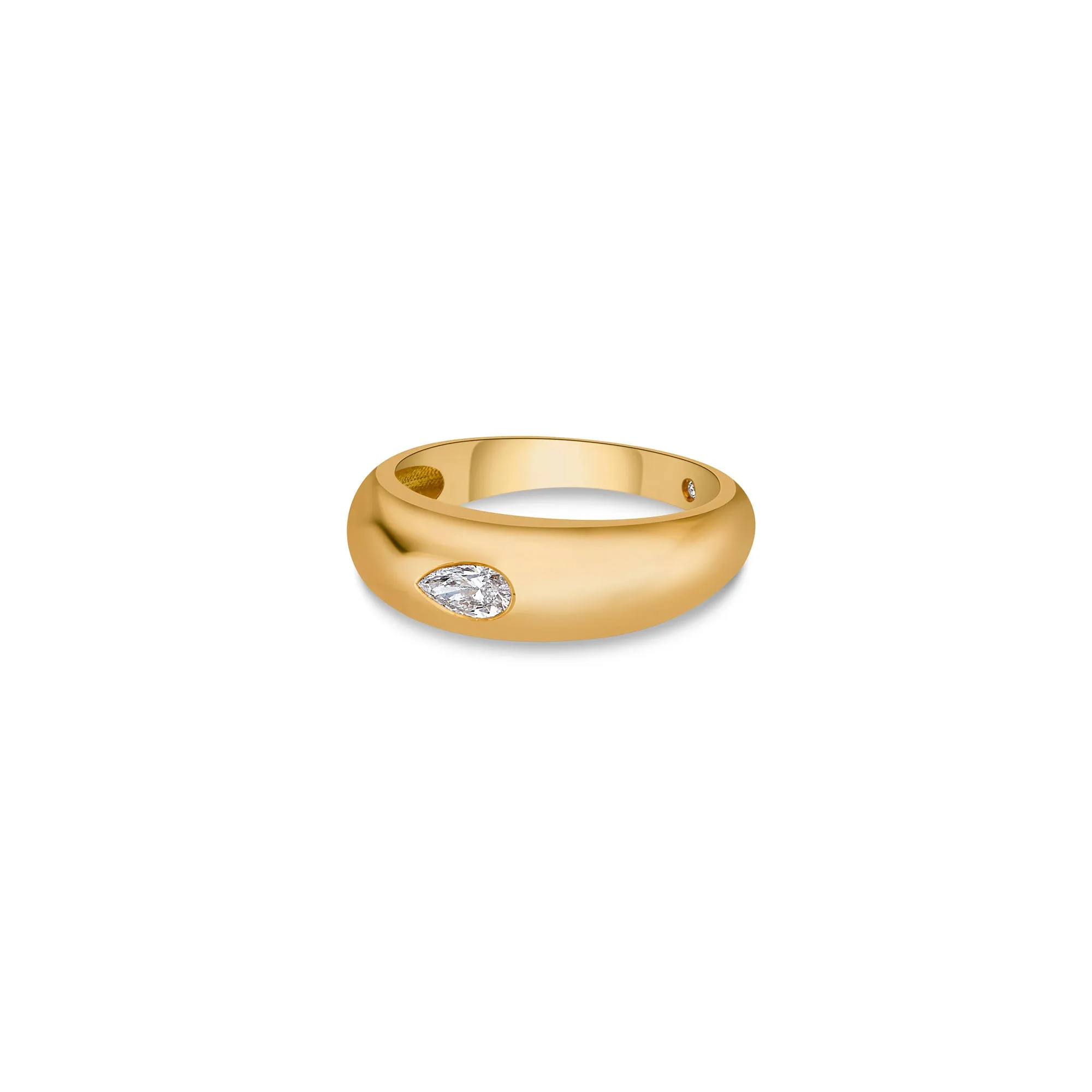 Dome Band Ring with Pear Lab Diamond sold by Promise By Effy product image thumbnail 2
