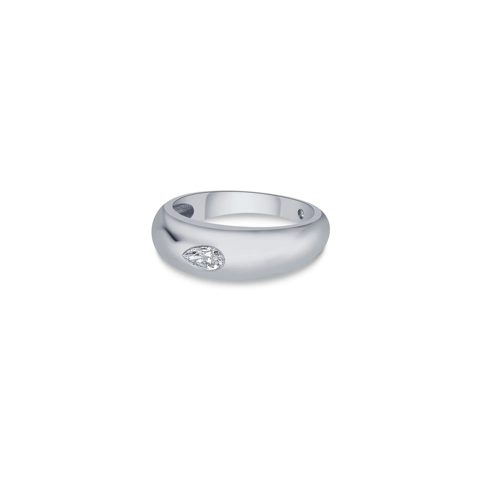 Dome Band Ring with Pear Lab Diamond sold by Promise By Effy product image thumbnail 5