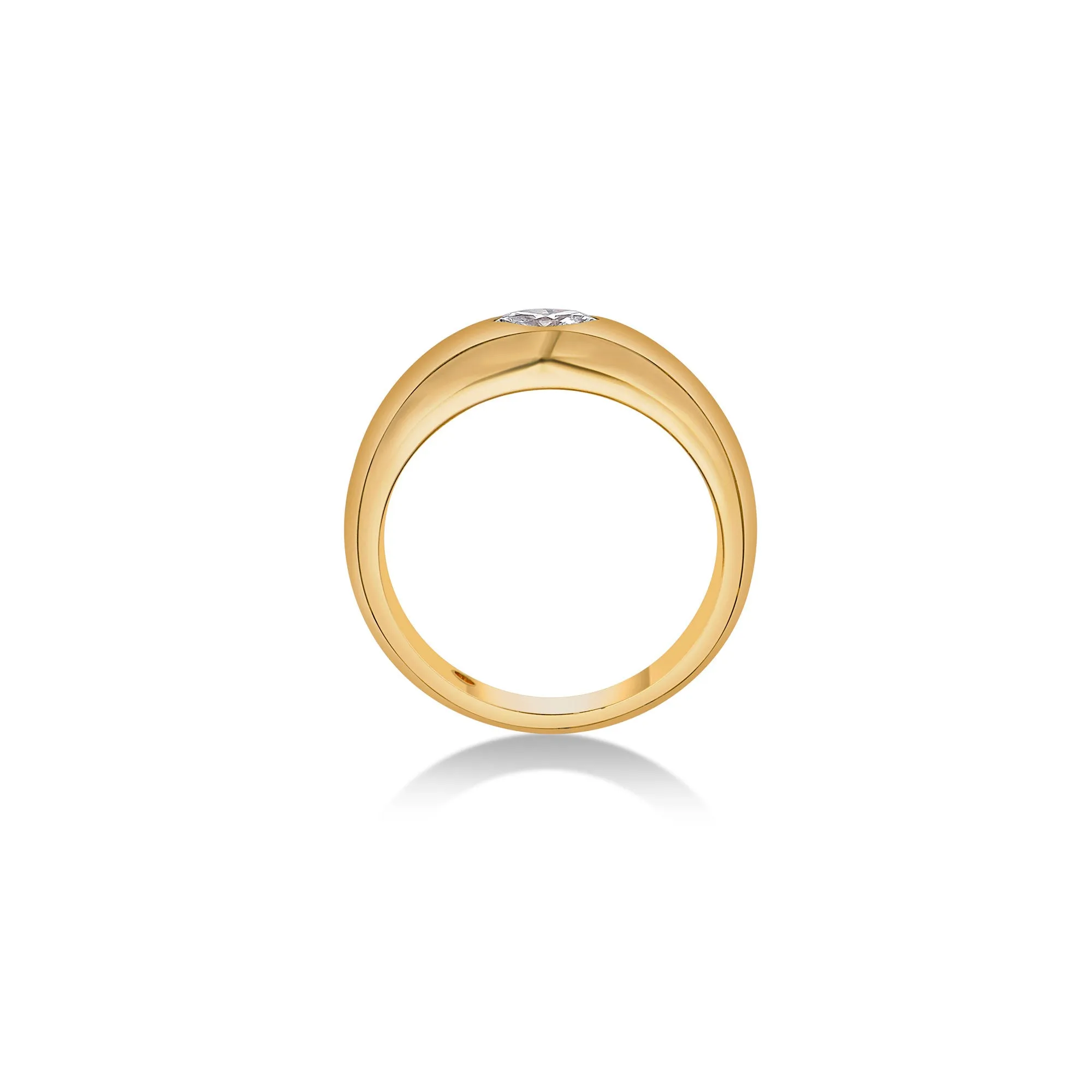 Dome Band Ring with Pear Lab Diamond sold by Promise By Effy product image thumbnail 3